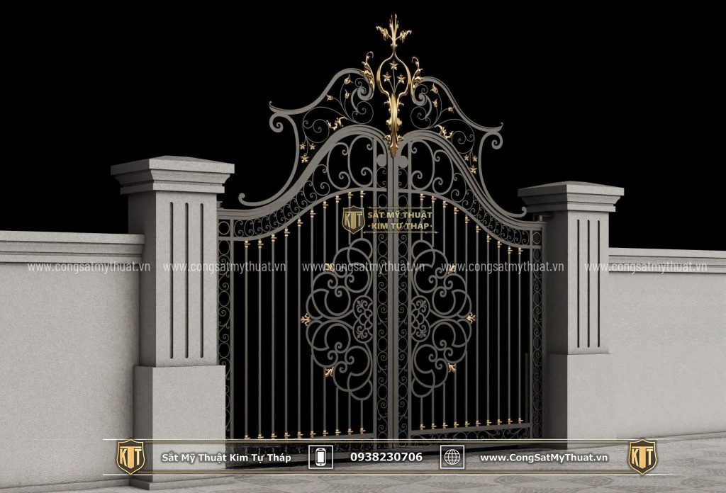 Những mẫu cổng sắt đơn giản 