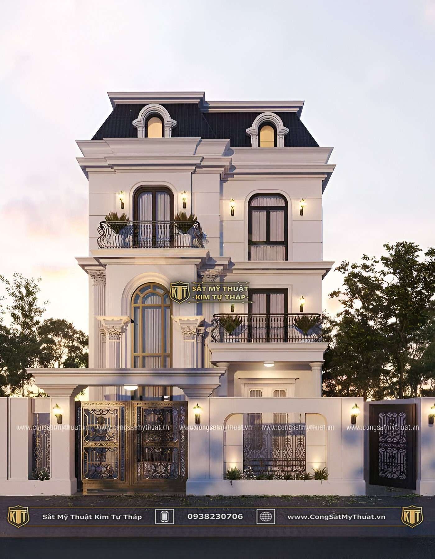 Những mẫu cổng nhà phố đẹp 