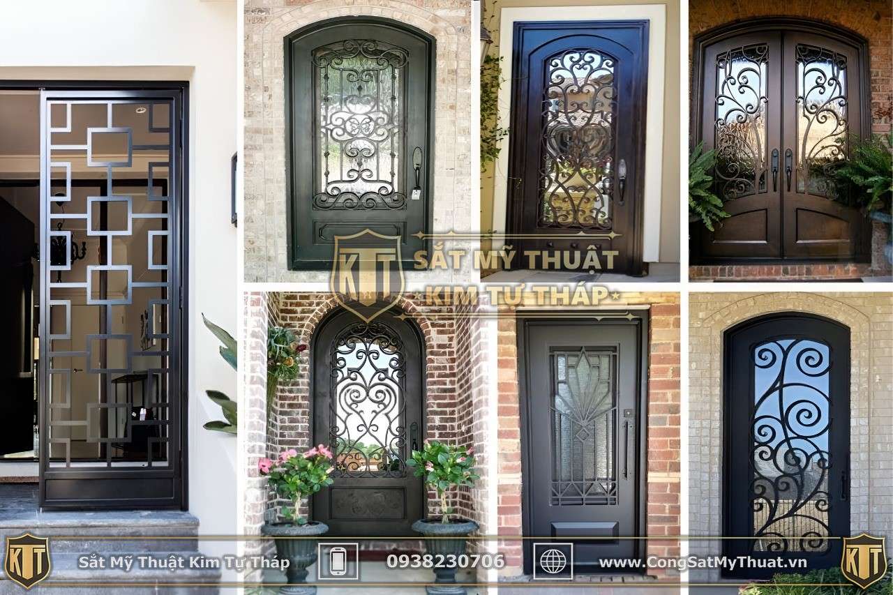Mẫu cửa sắt 1 cánh sơn tĩnh điện mới nhất 