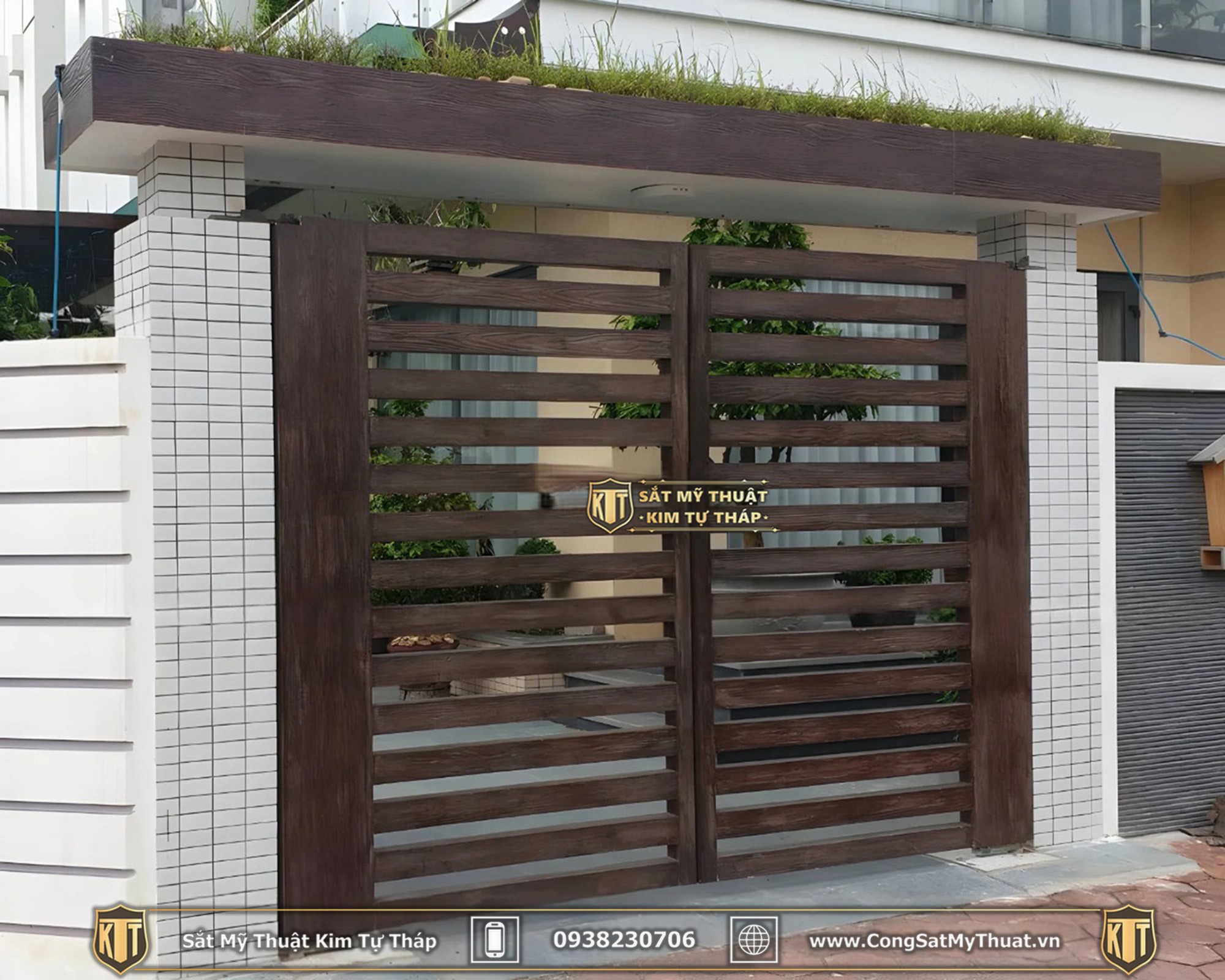 cửa gỗ biệt thự hiện đại 