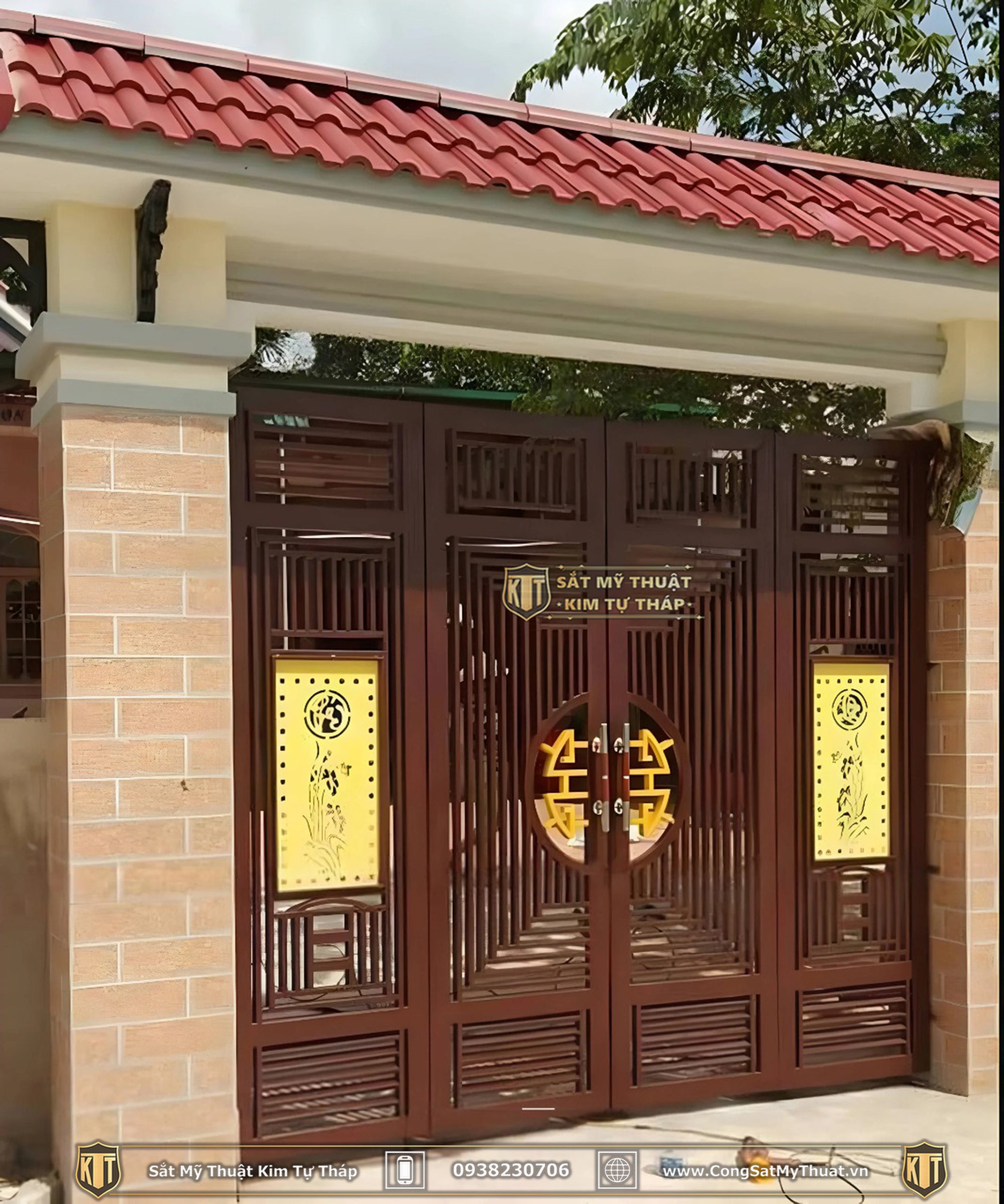 Cổng nhà đẹp nông thôn 