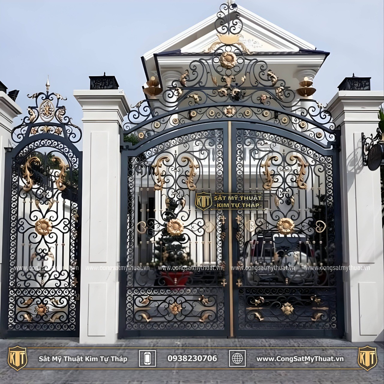 101+ Mẫu cổng biệt thự đẹp hiện đại & đơn giản lộng lẫy nhất cong-biet-thu