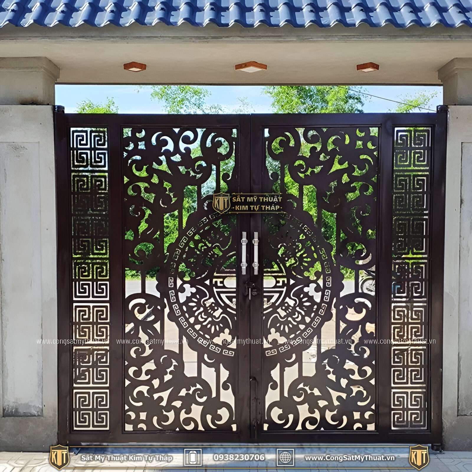 101+ Mẫu cổng sắt mỹ thuật CNC đẹp sang đẳng cấp nhất 2025 cong CNC dep