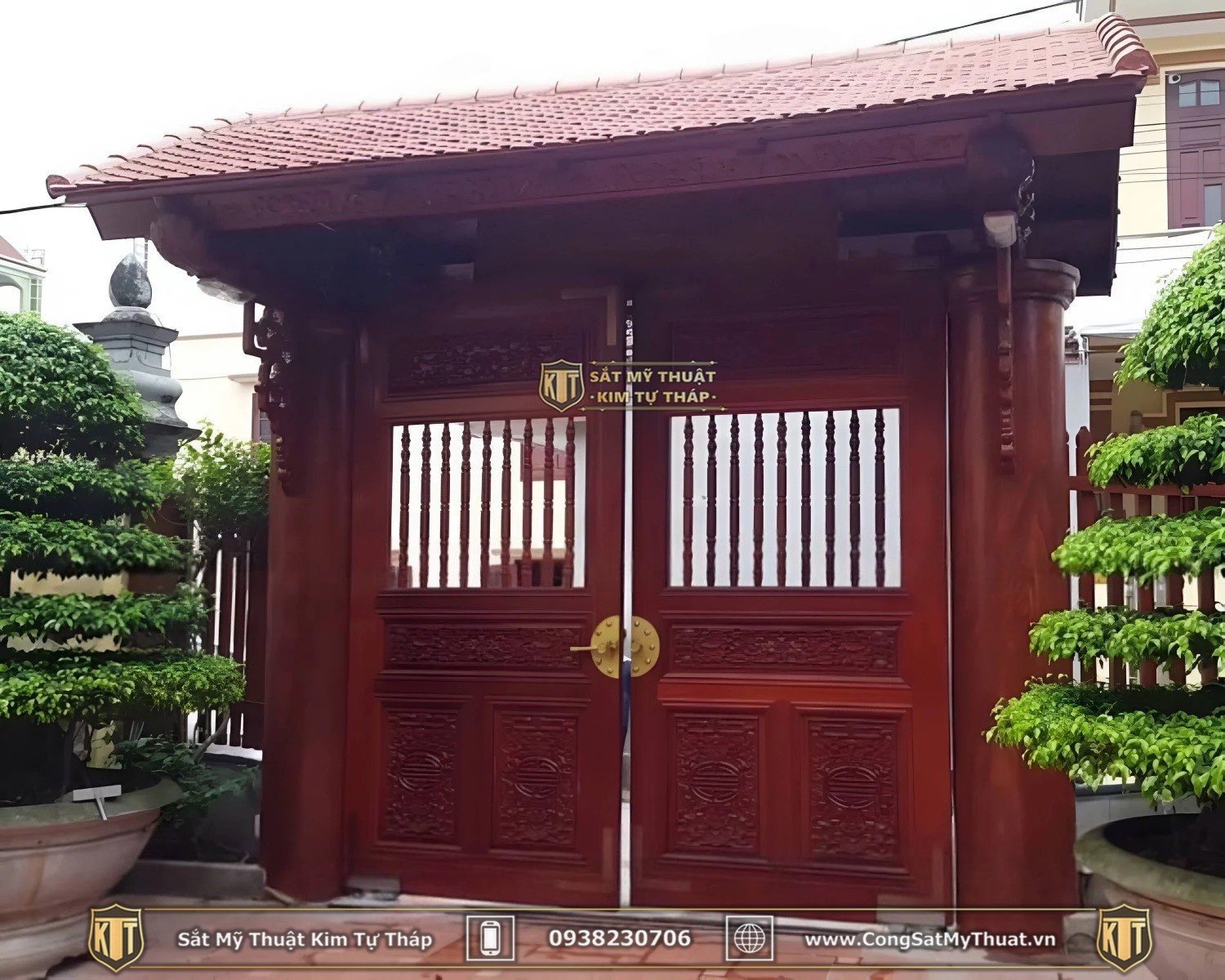 101+ Mẫu cổng biệt thự đẹp hiện đại & đơn giản lộng lẫy nhất cong go biet thu