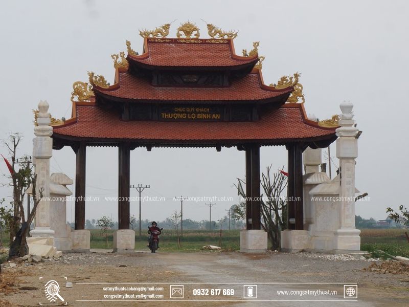 50+ Mẫu cổng làng đẹp bằng sắt mới đẹp nhất Việt Nam (2025) cong-lang-2