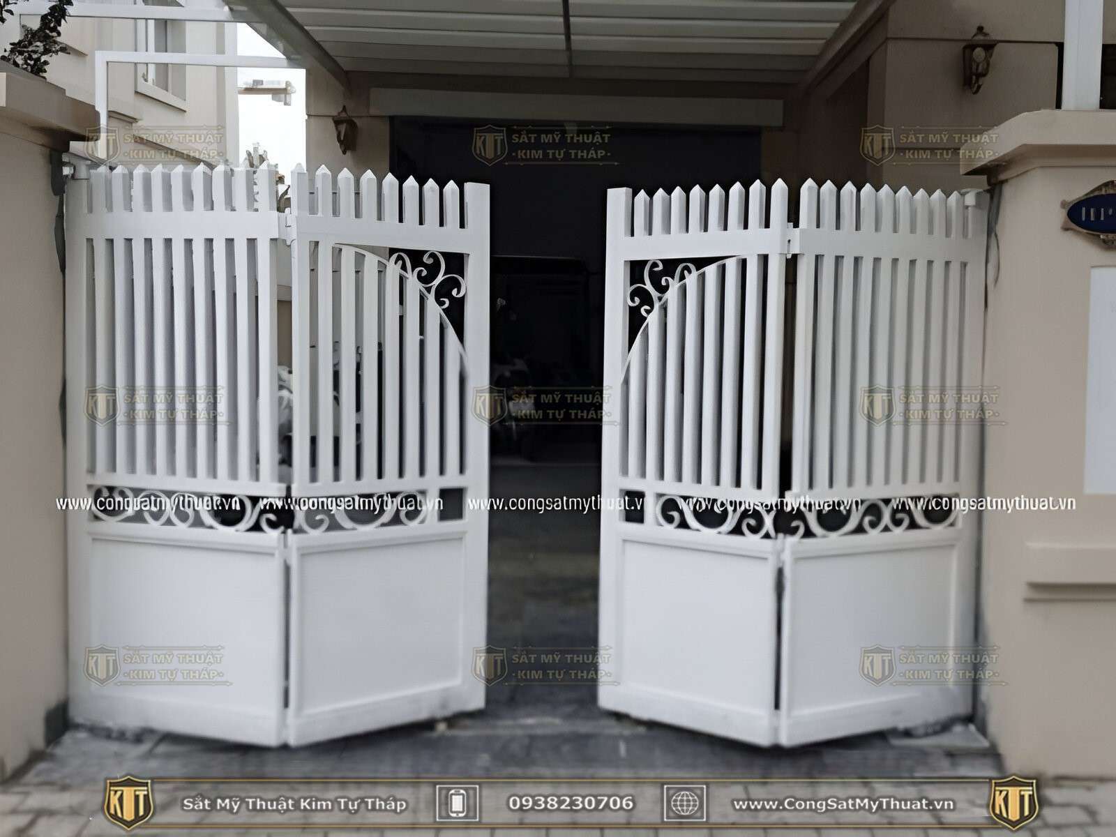 52+ Mẫu Cổng sắt xếp trượt hiện đại đẹp sang nhất (2025) Bản vẽ cổng sắt đơn giản