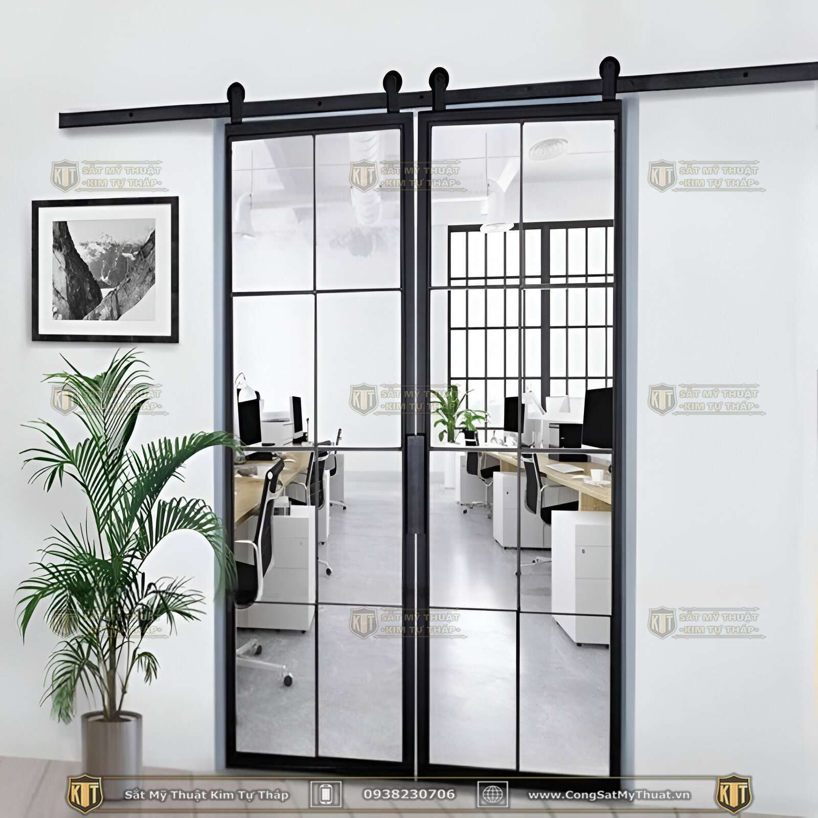 52+ Mẫu Cổng sắt xếp trượt hiện đại đẹp sang nhất (2025) cửa cổng xếp trượt