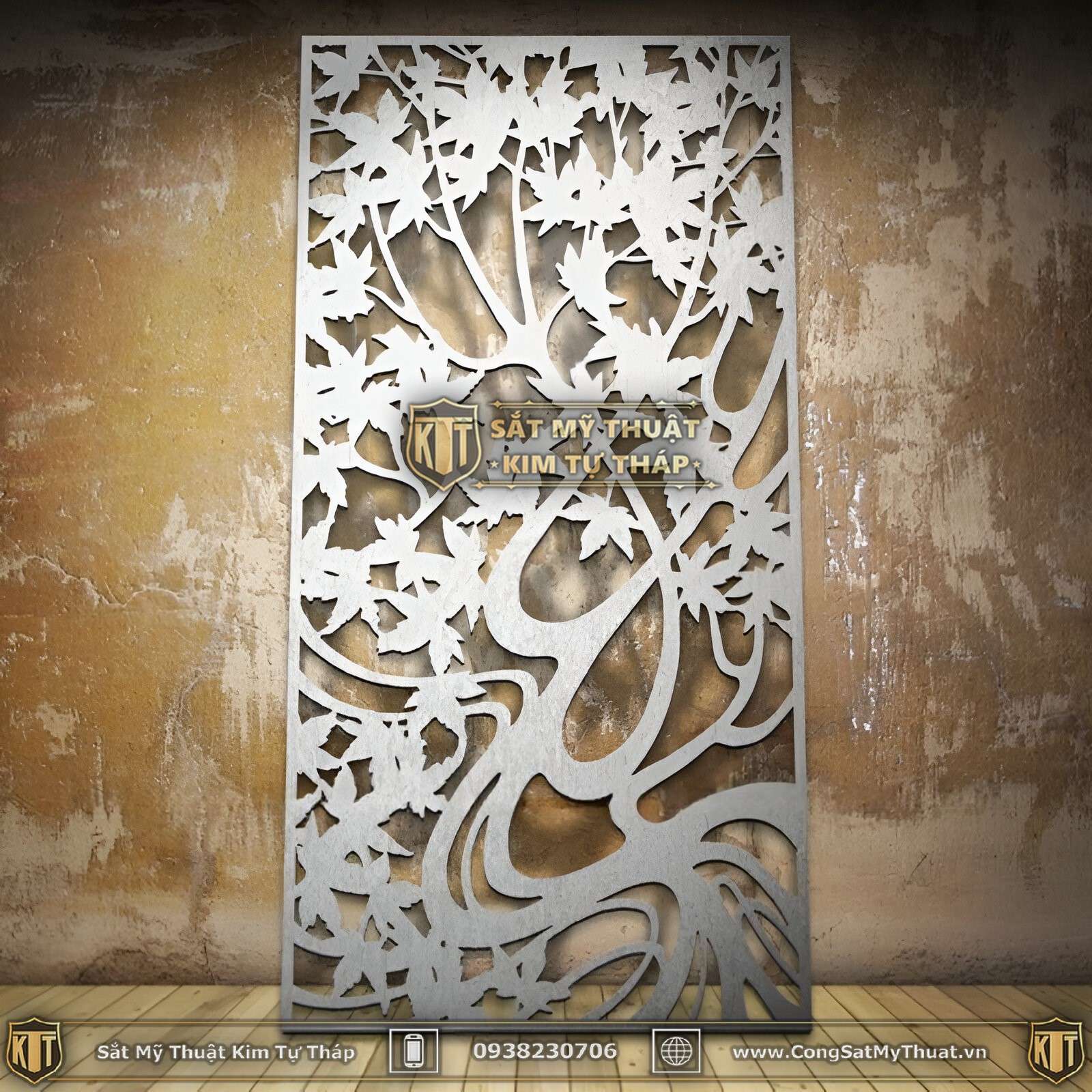 Những mẫu cửa đi 1 cánh hoa sắt đẹp mắt