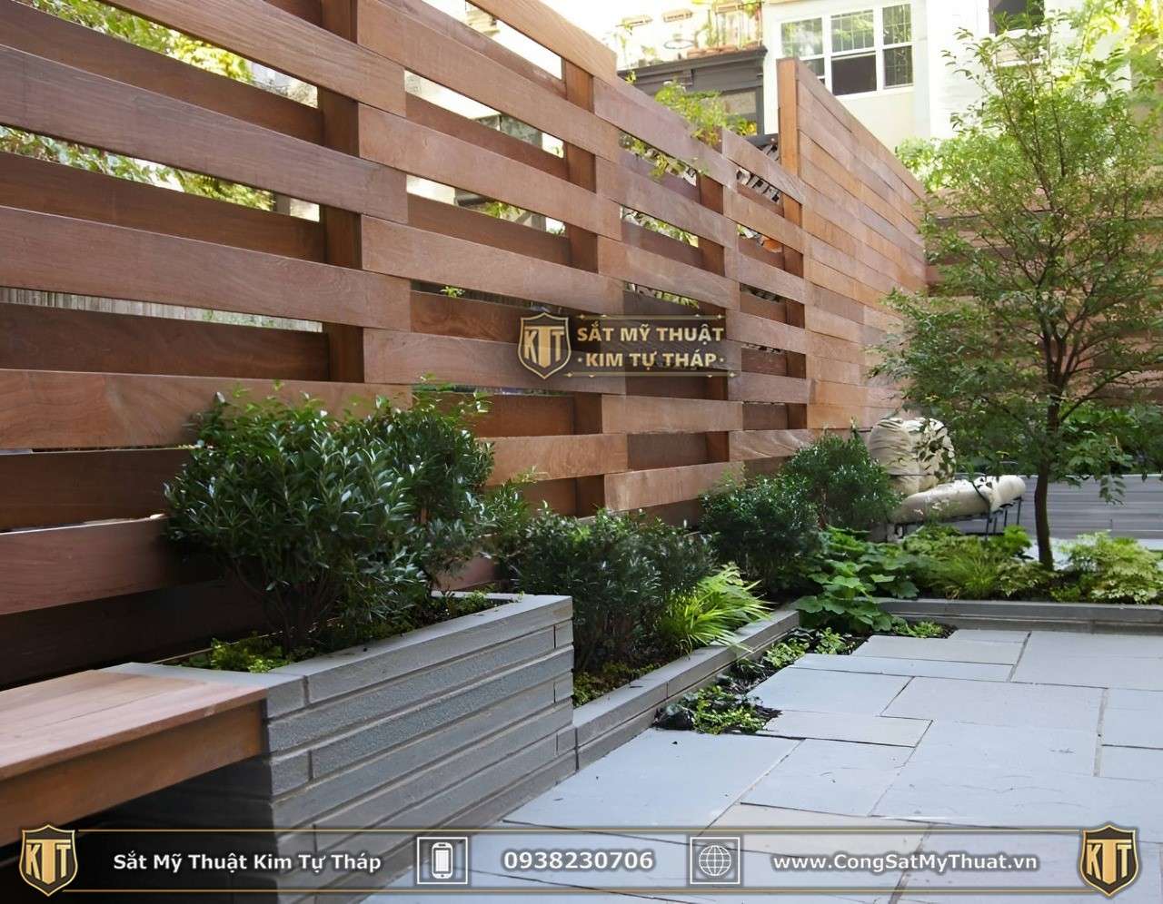 101+ Mẫu hàng rào biệt thự đẹp lộng lẫy xa hoa nhất (2025) go hang rao (3)