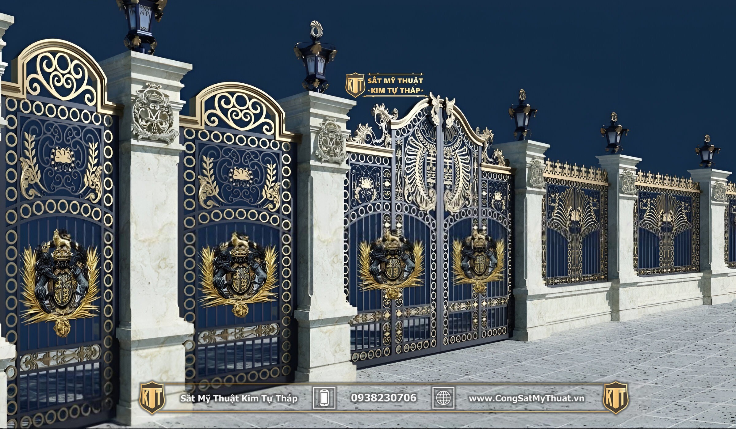 101+ Mẫu cổng biệt thự đẹp hiện đại & đơn giản lộng lẫy nhất cong sat my thuat ktt