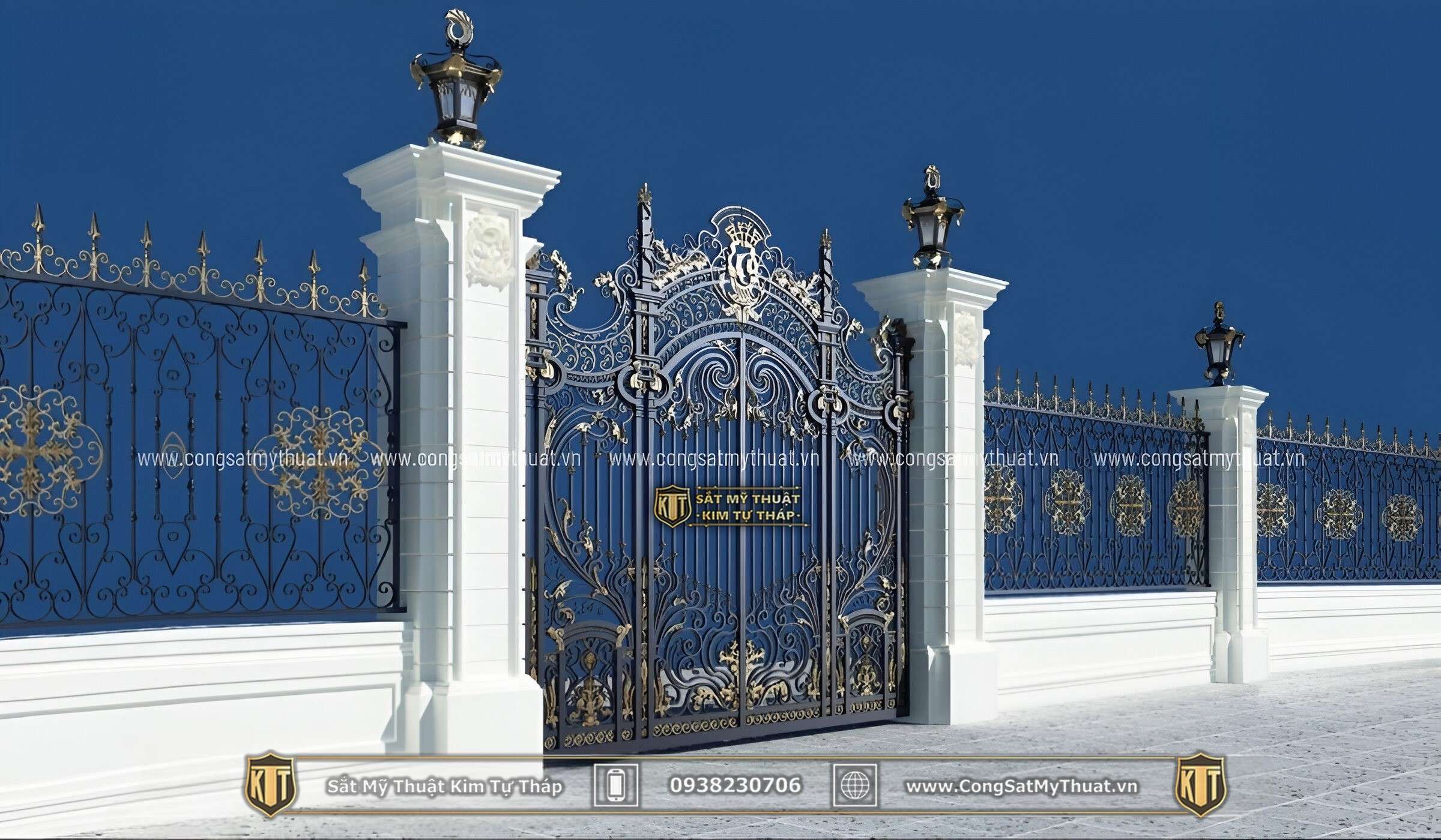 101+ Mẫu cổng biệt thự đẹp hiện đại & đơn giản lộng lẫy nhất Cong sat my thuatktt