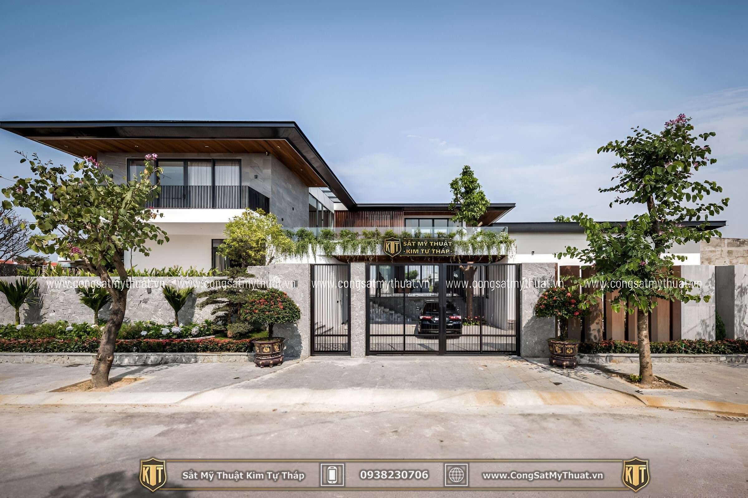 cổng nhà ống 5m đẹp  