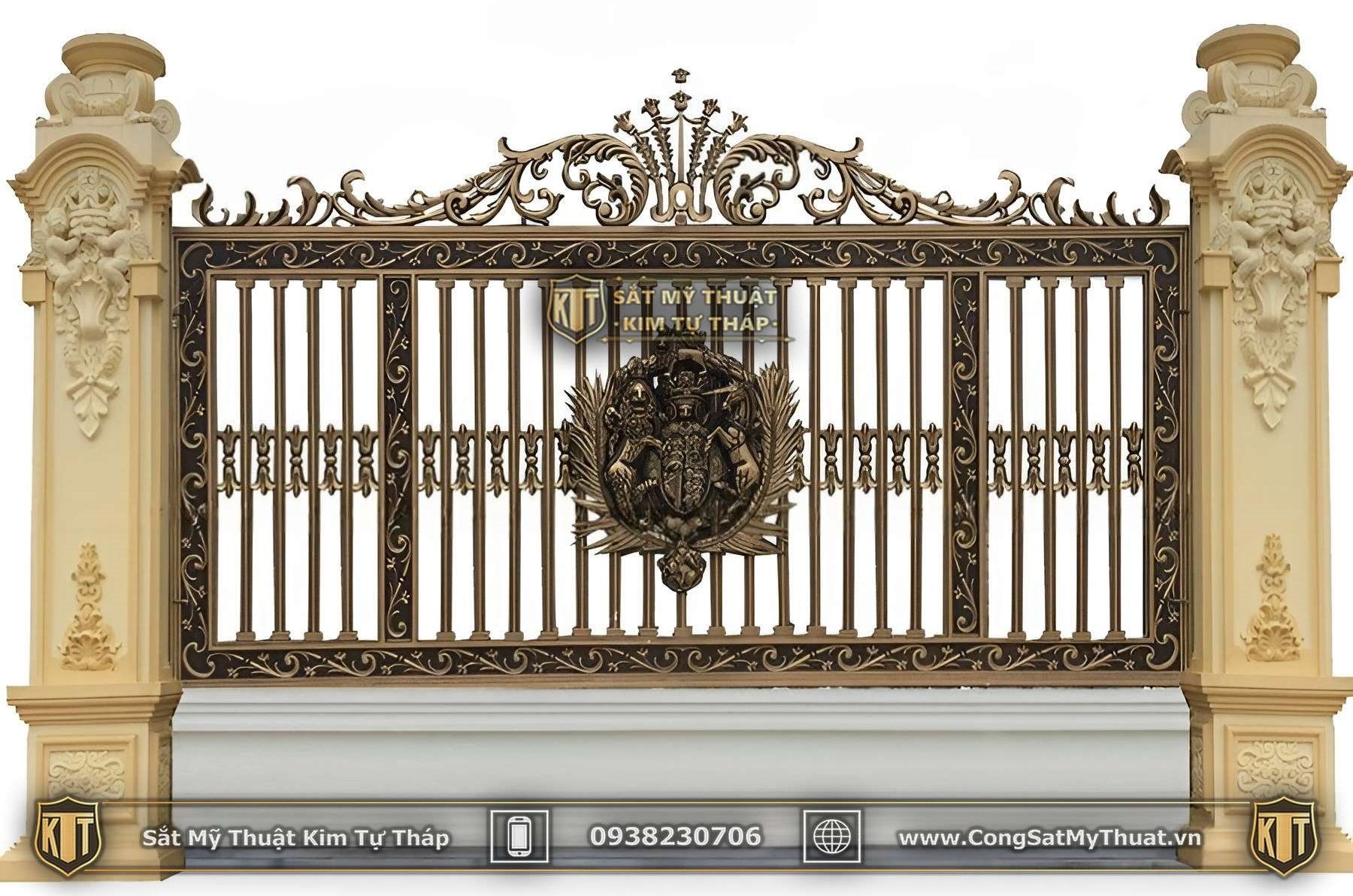 101+ Mẫu hàng rào biệt thự đẹp lộng lẫy xa hoa nhất (2025) nhom duc hang rao (3)