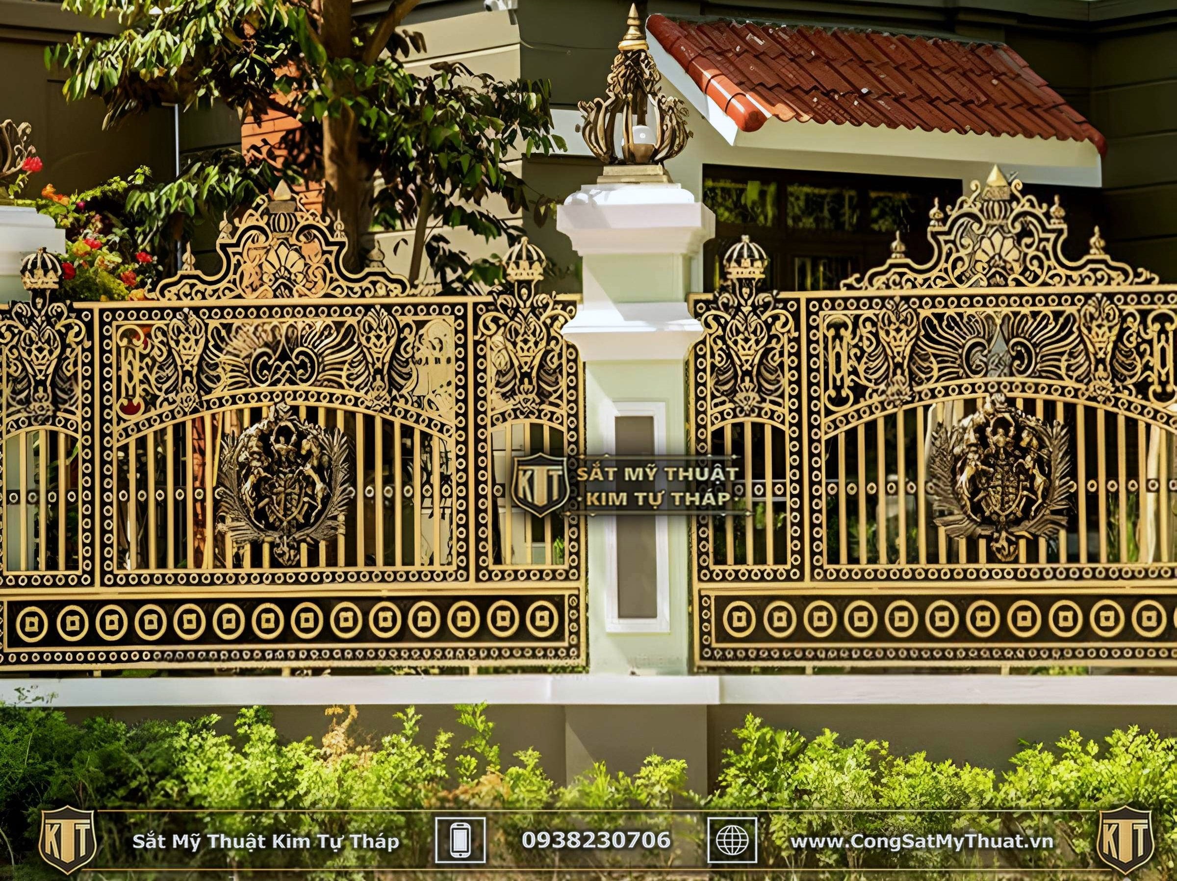 101+ Mẫu hàng rào biệt thự đẹp lộng lẫy xa hoa nhất (2025) nhom duc hang rao (4)