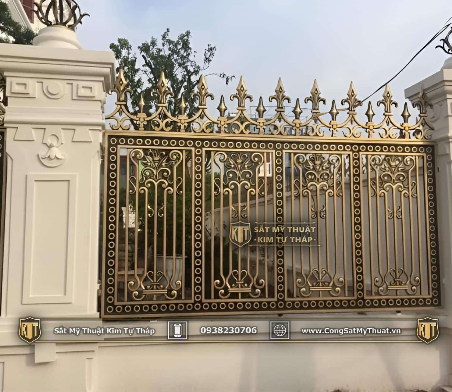 101+ Mẫu hàng rào biệt thự đẹp lộng lẫy xa hoa nhất (2025) nhom duc hang rao (7)