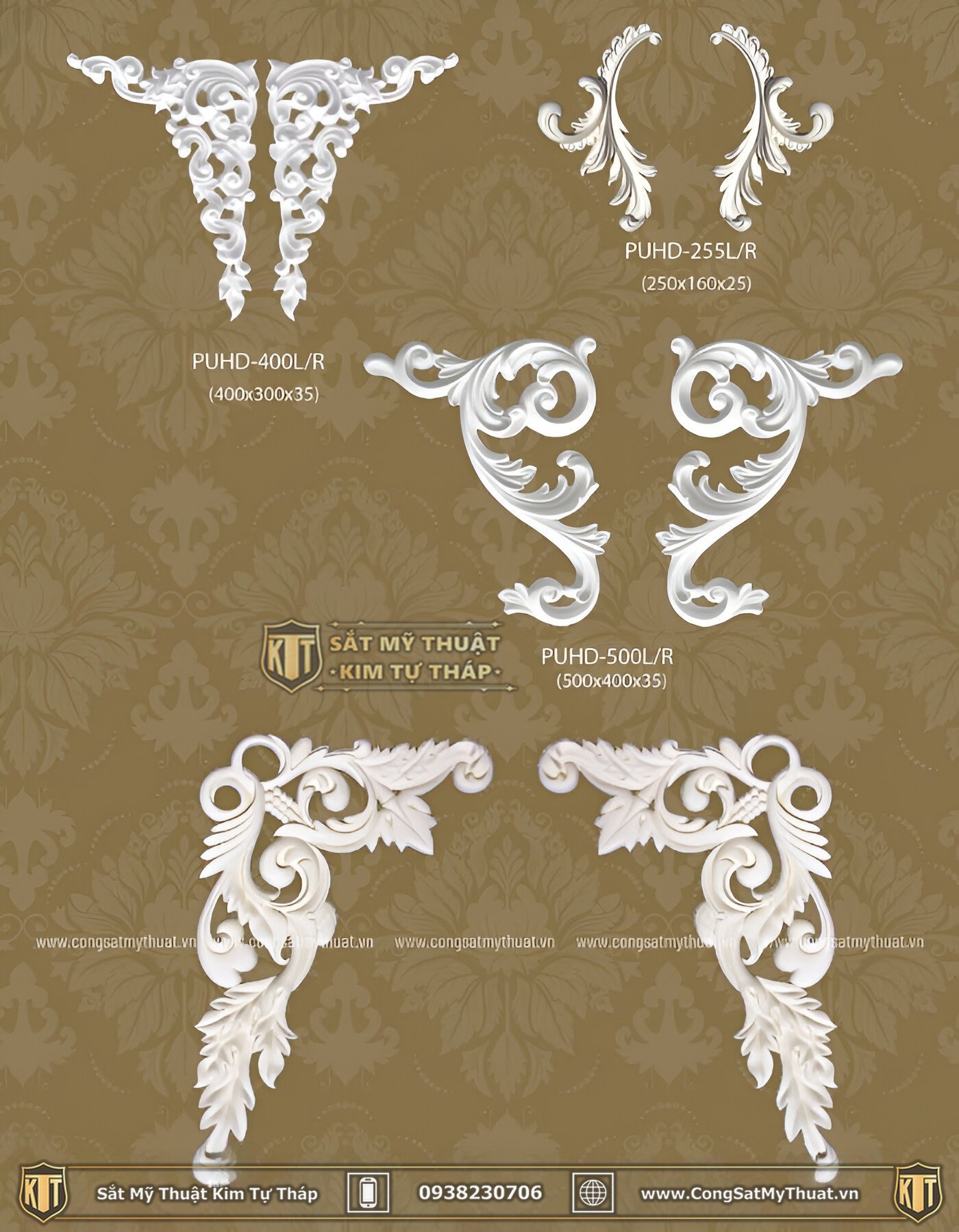 Phào chỉ trang trí góc 