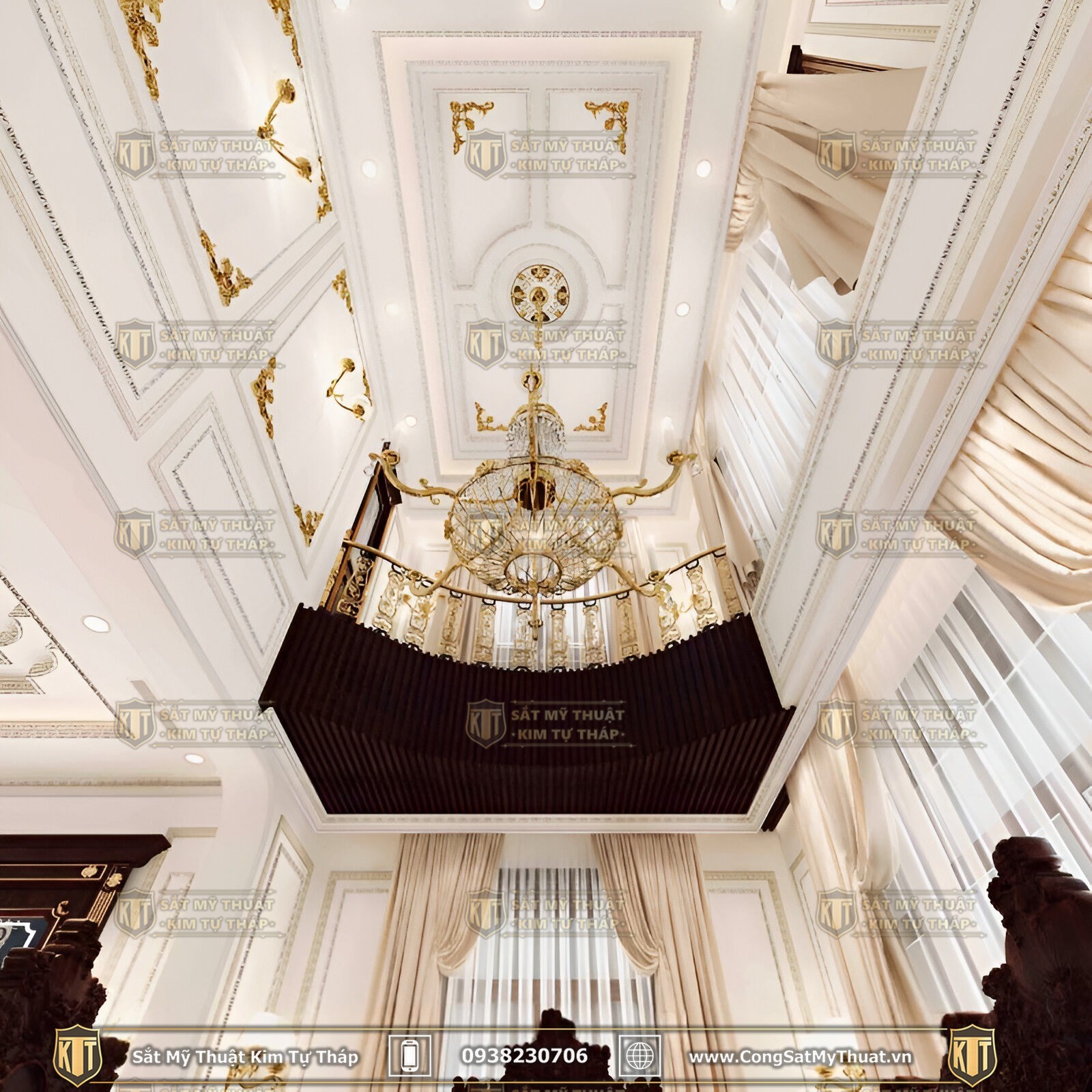 Các mẫu phào chỉ biệt thự ở trần nhà 