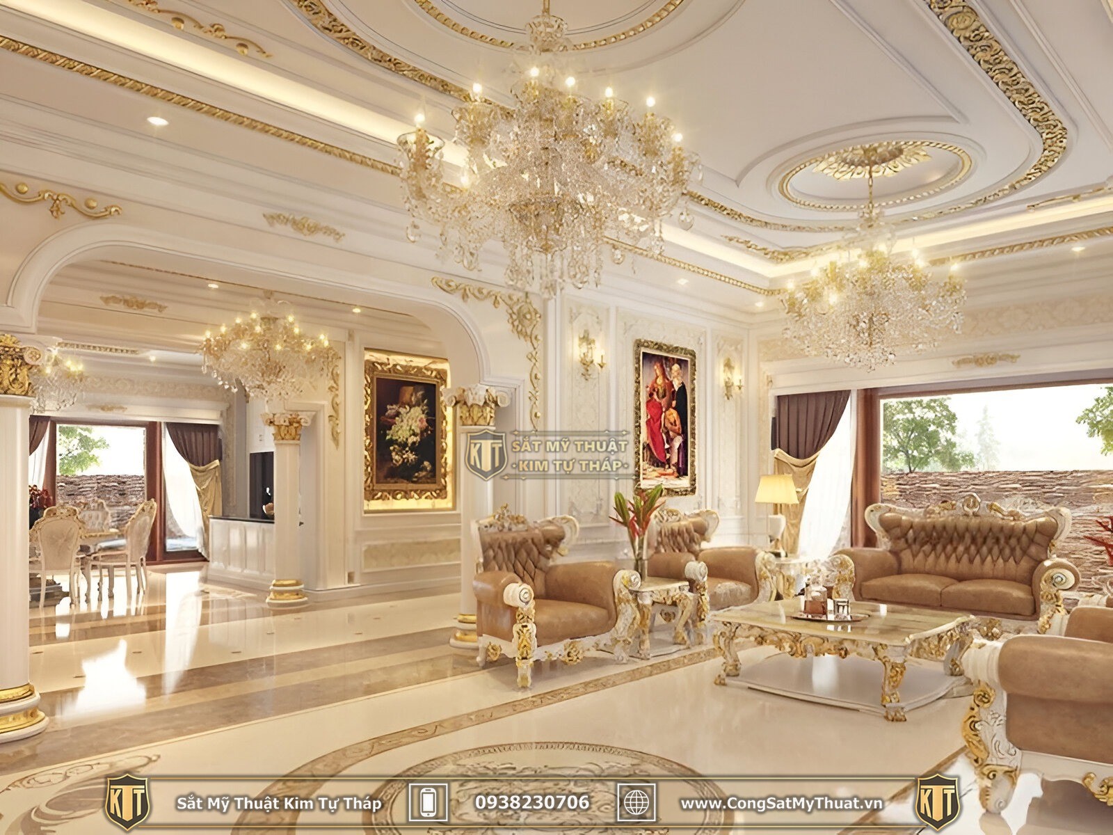 Phào chỉ biệt thự PU 