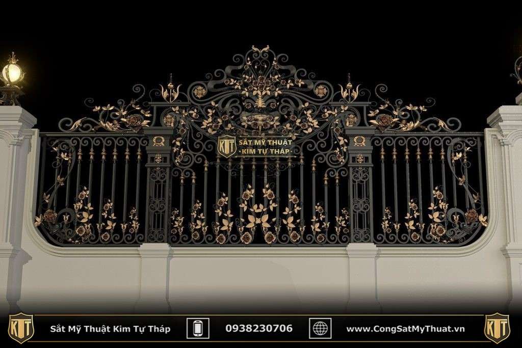 101+ Mẫu hàng rào biệt thự đẹp lộng lẫy xa hoa nhất (2025) sat my thuat hang rao (10)