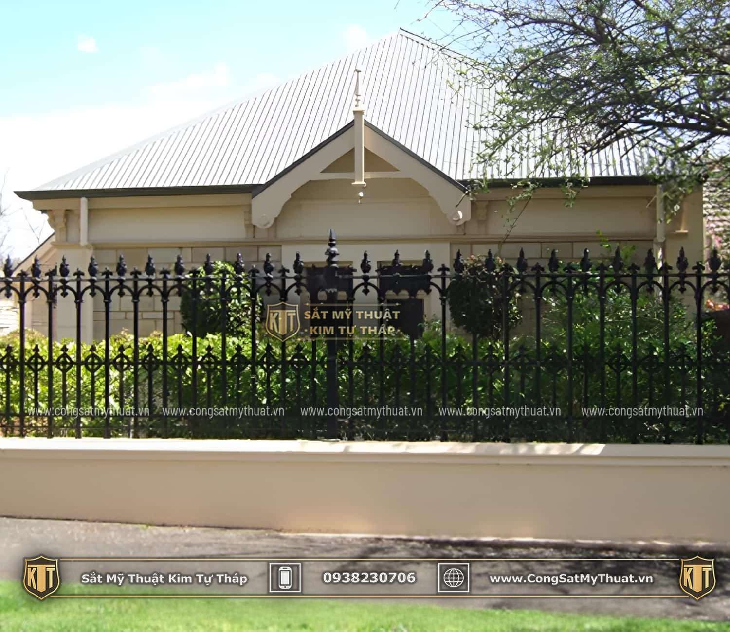 101+ Mẫu hàng rào biệt thự đẹp lộng lẫy xa hoa nhất (2025) sat my thuat hang rao (14)