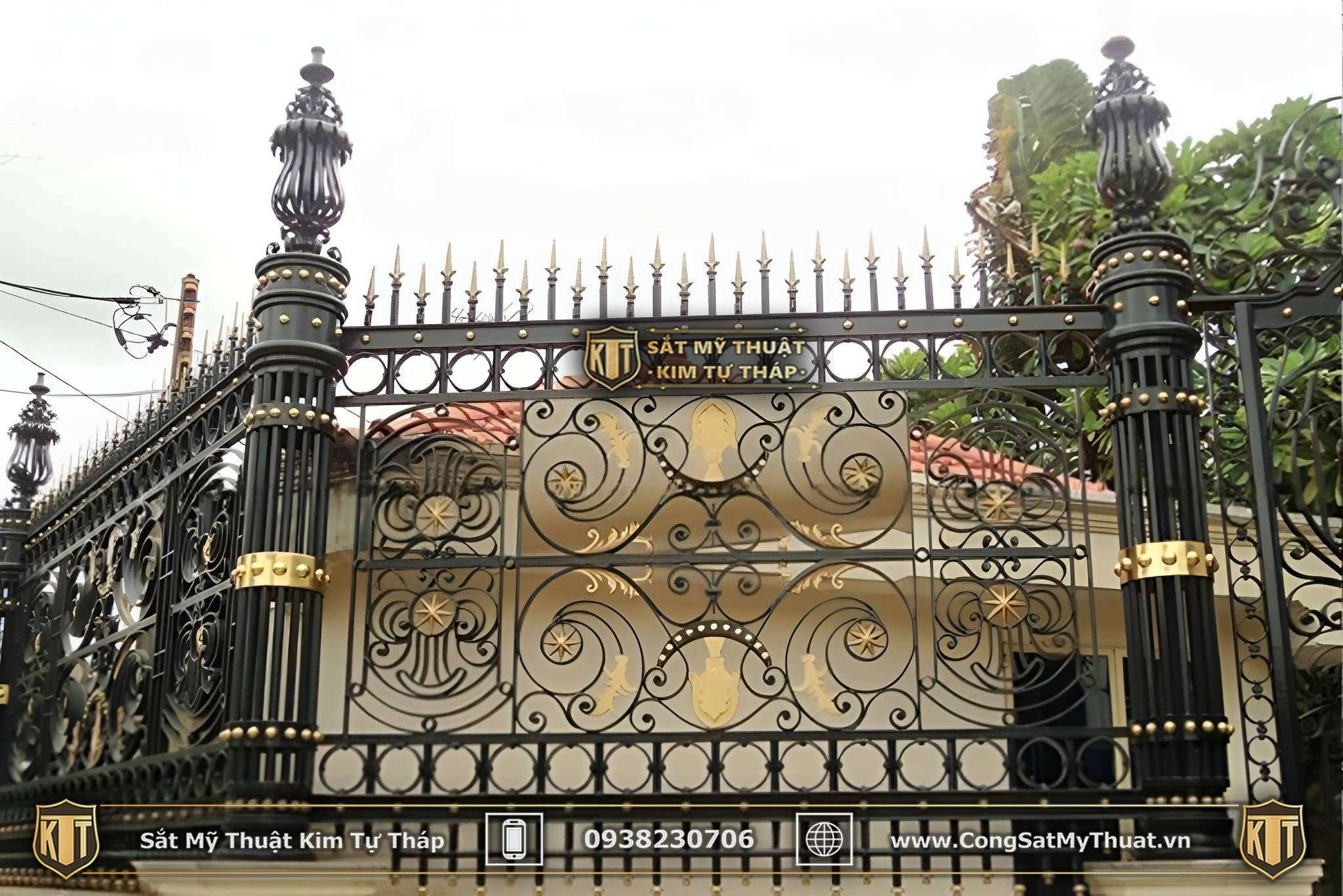 101+ Mẫu hàng rào biệt thự đẹp lộng lẫy xa hoa nhất (2025) sat my thuat hang rao (18)