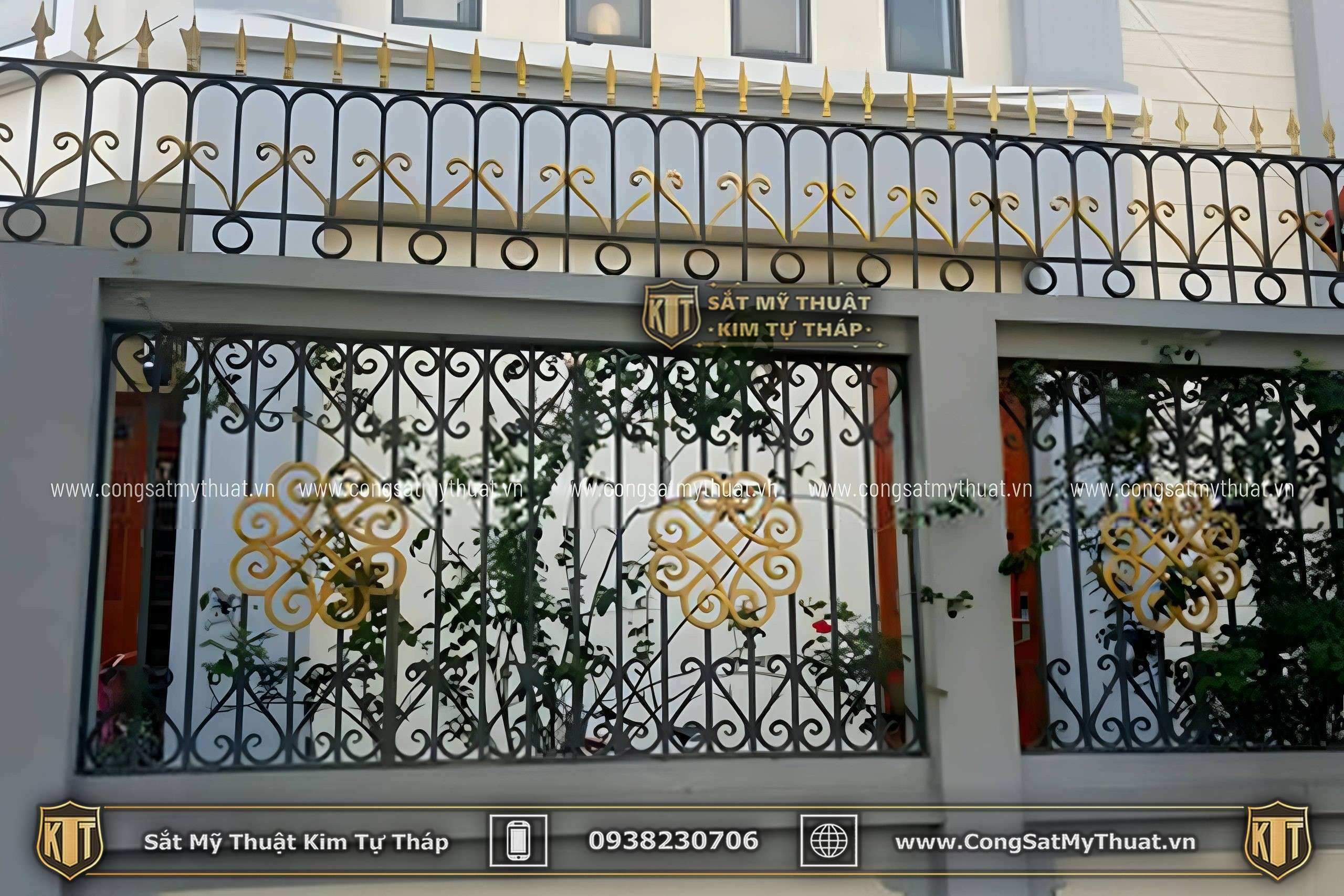 101+ Mẫu hàng rào biệt thự đẹp lộng lẫy xa hoa nhất (2025) sat my thuat hang rao (25)