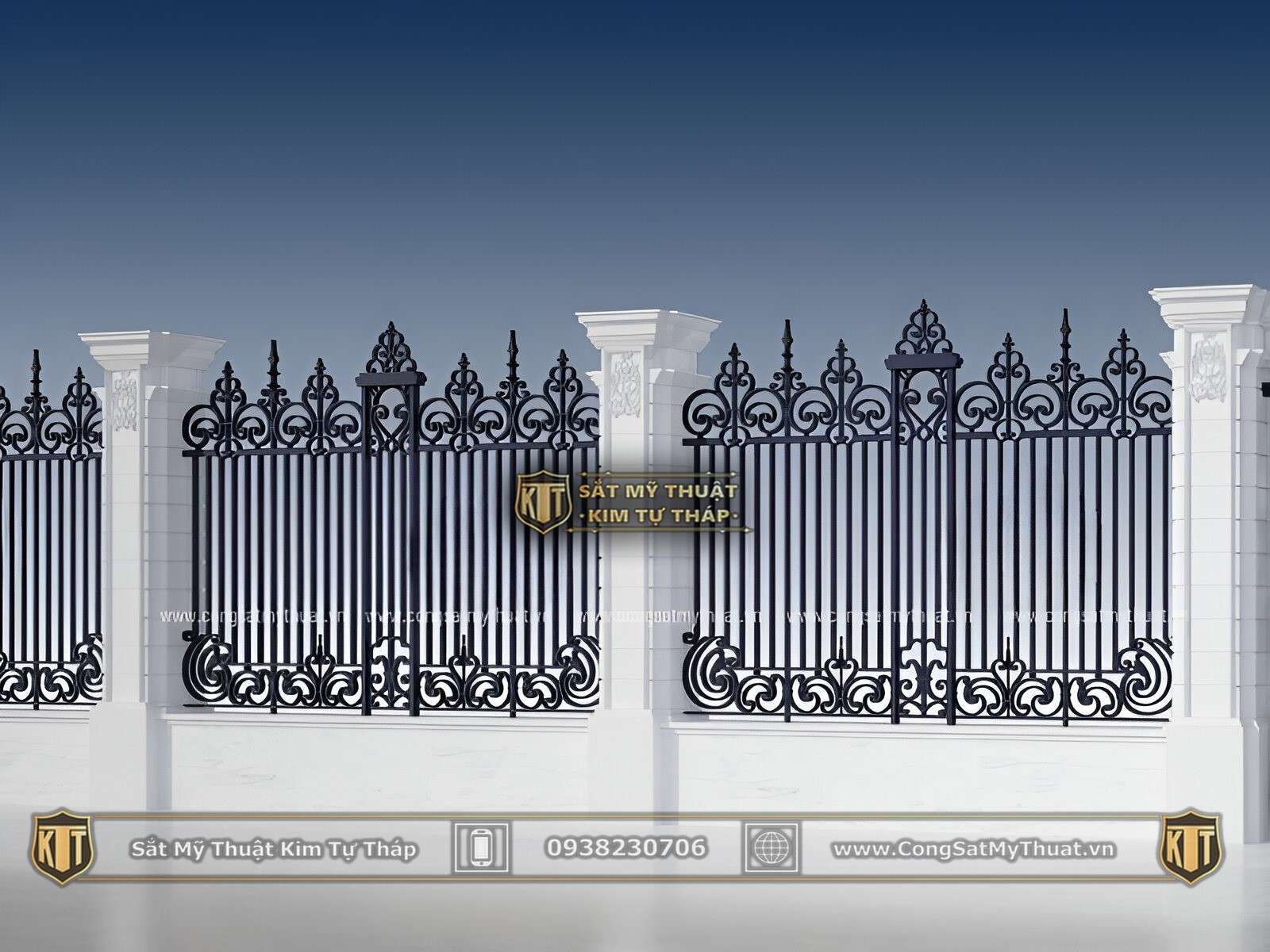 101+ Mẫu hàng rào biệt thự đẹp lộng lẫy xa hoa nhất (2025) sat my thuat hang rao (34)