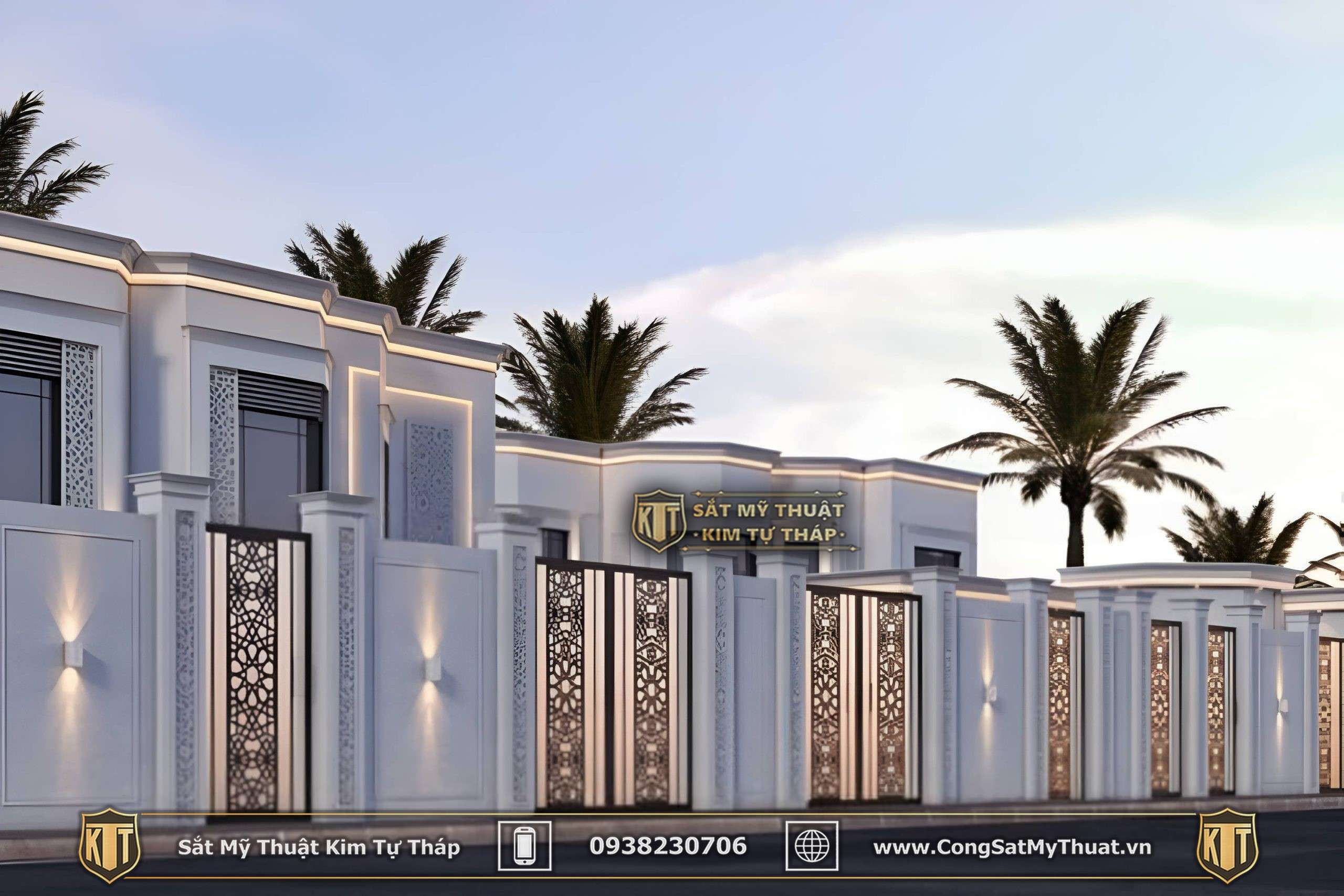 101+ Mẫu hàng rào biệt thự đẹp lộng lẫy xa hoa nhất (2025) sat my thuat hang rao (4)