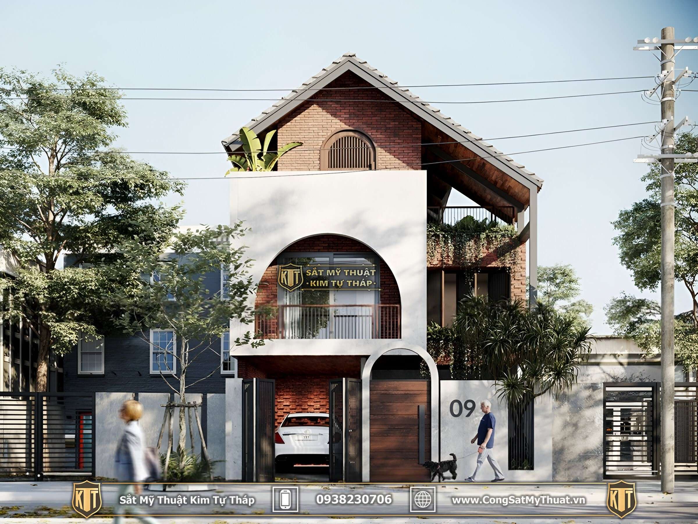 nhà phố 5m có tầng hầm 