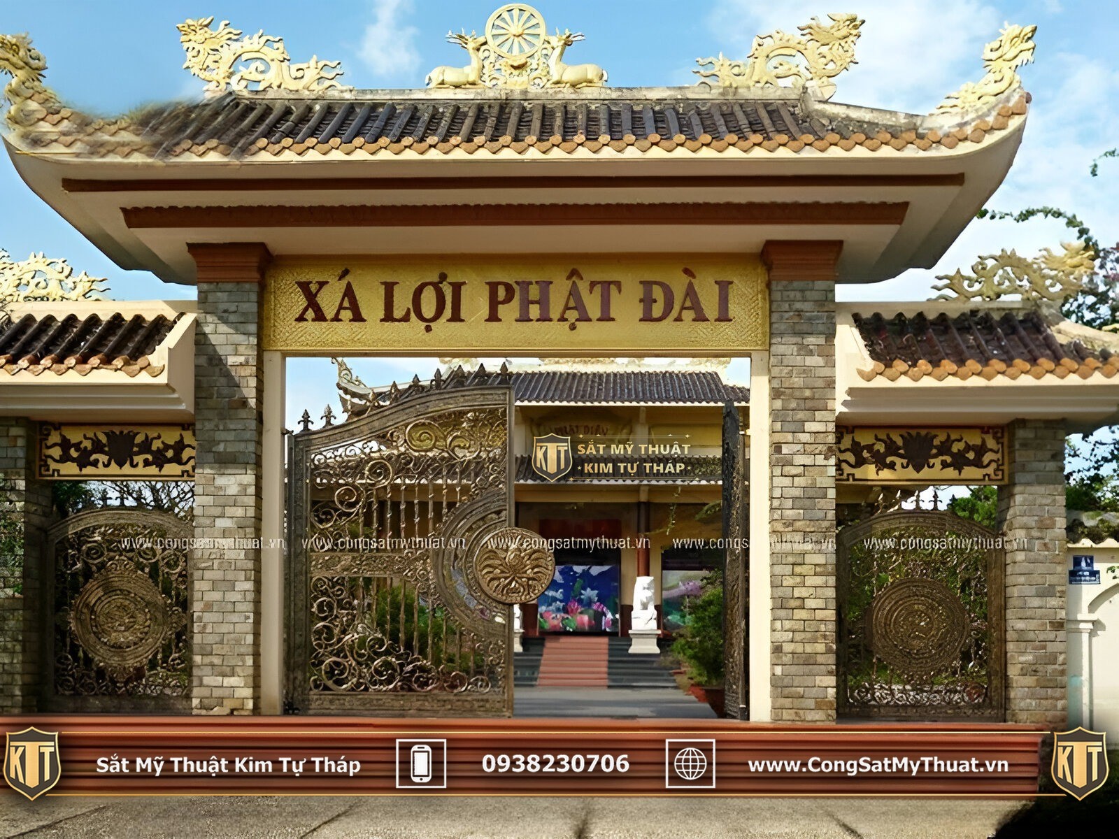 52+ Mẫu cổng chùa đẹp nhất Việt Nam thời thượng nhất 2025 Cổng chùa đẹp bằng sắt mỹ thuật