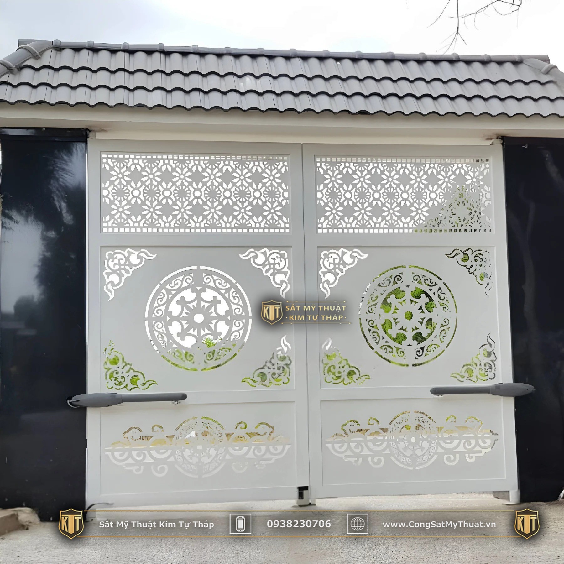 Mẫu cổng sắt mỹ thuật 