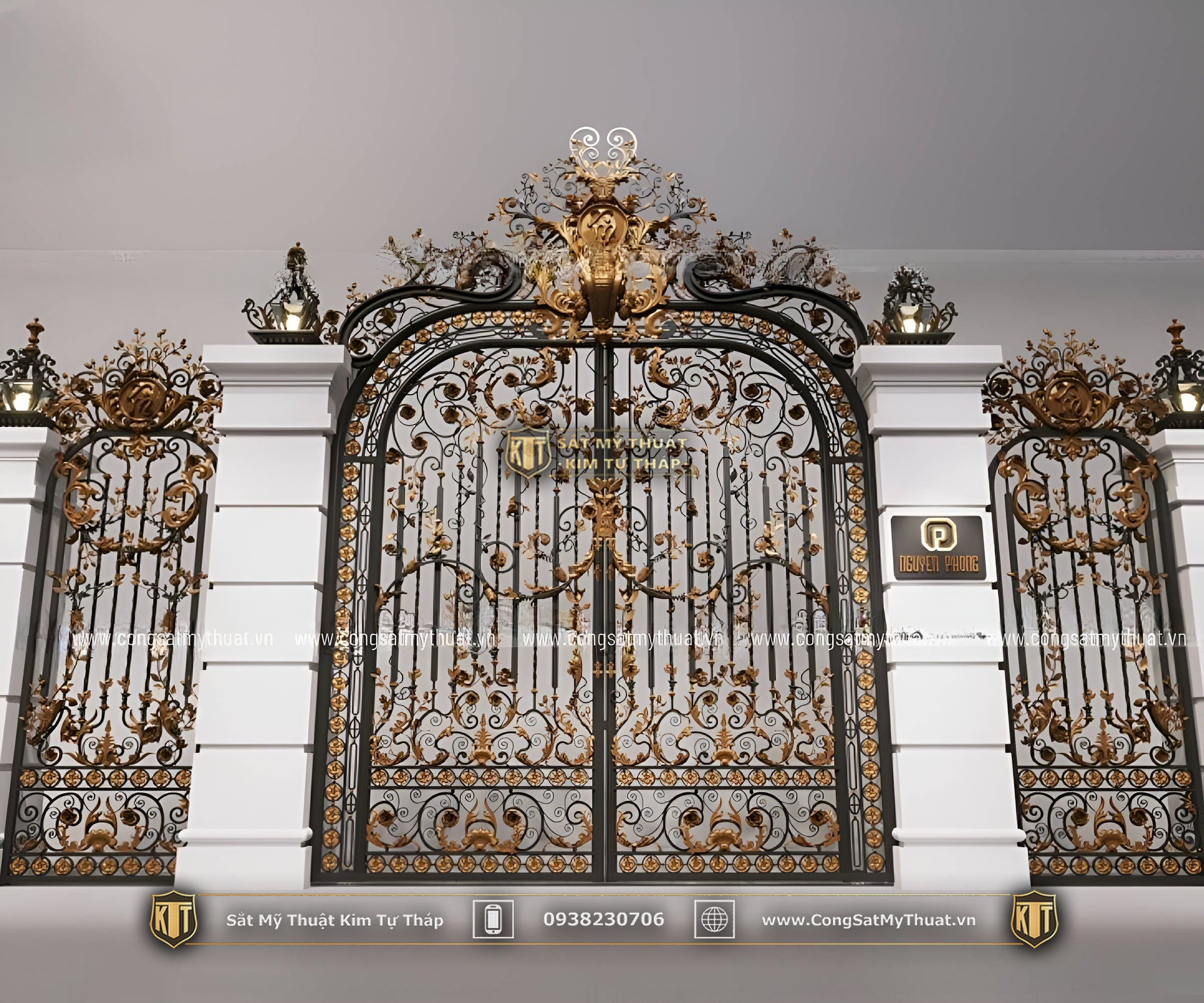 101+ Mẫu cổng biệt thự đẹp hiện đại & đơn giản lộng lẫy nhất cong sat my thuat ktt