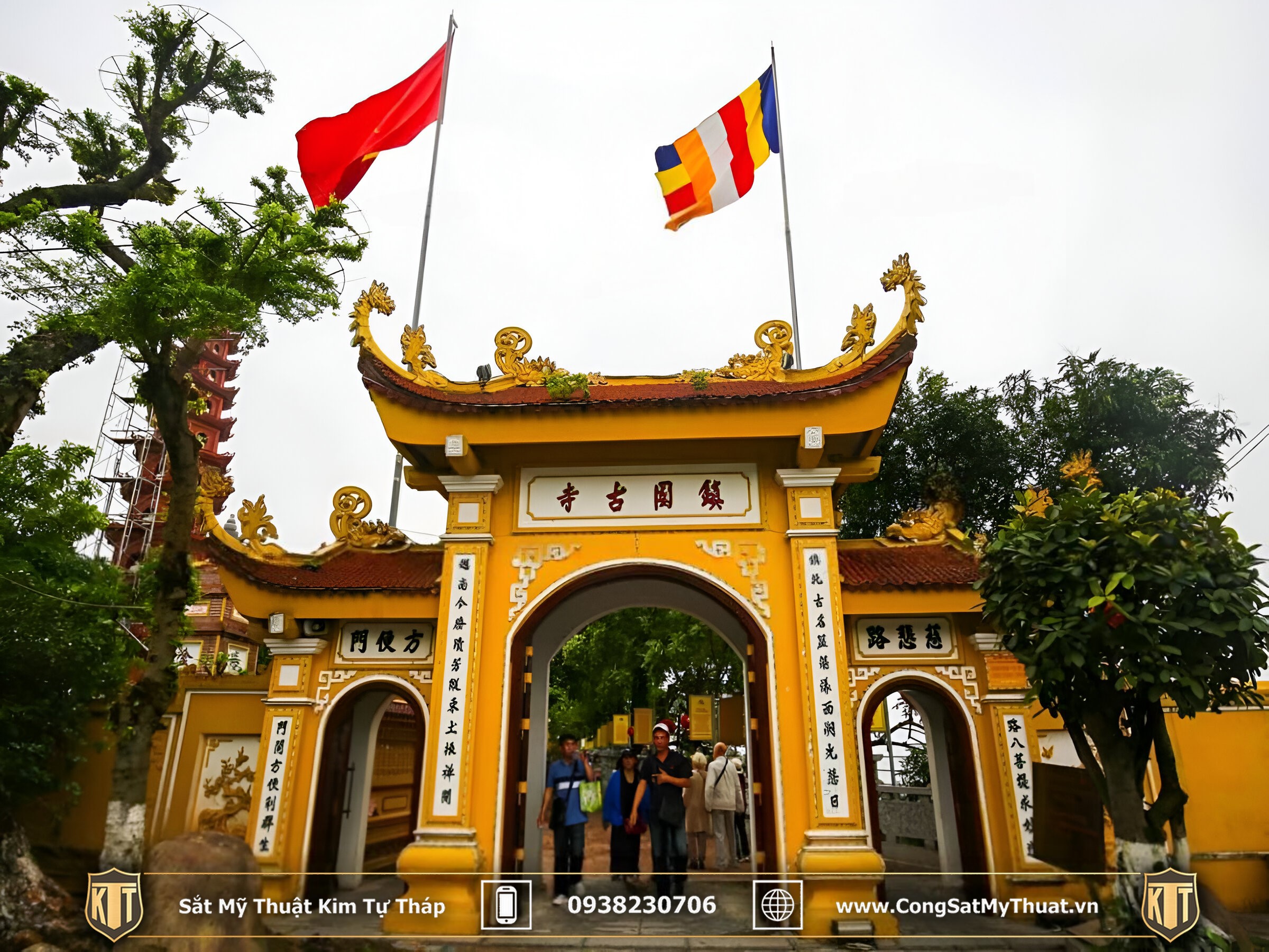 52+ Mẫu cổng chùa đẹp nhất Việt Nam thời thượng nhất 2025 Cổng chùa Trần Quốc