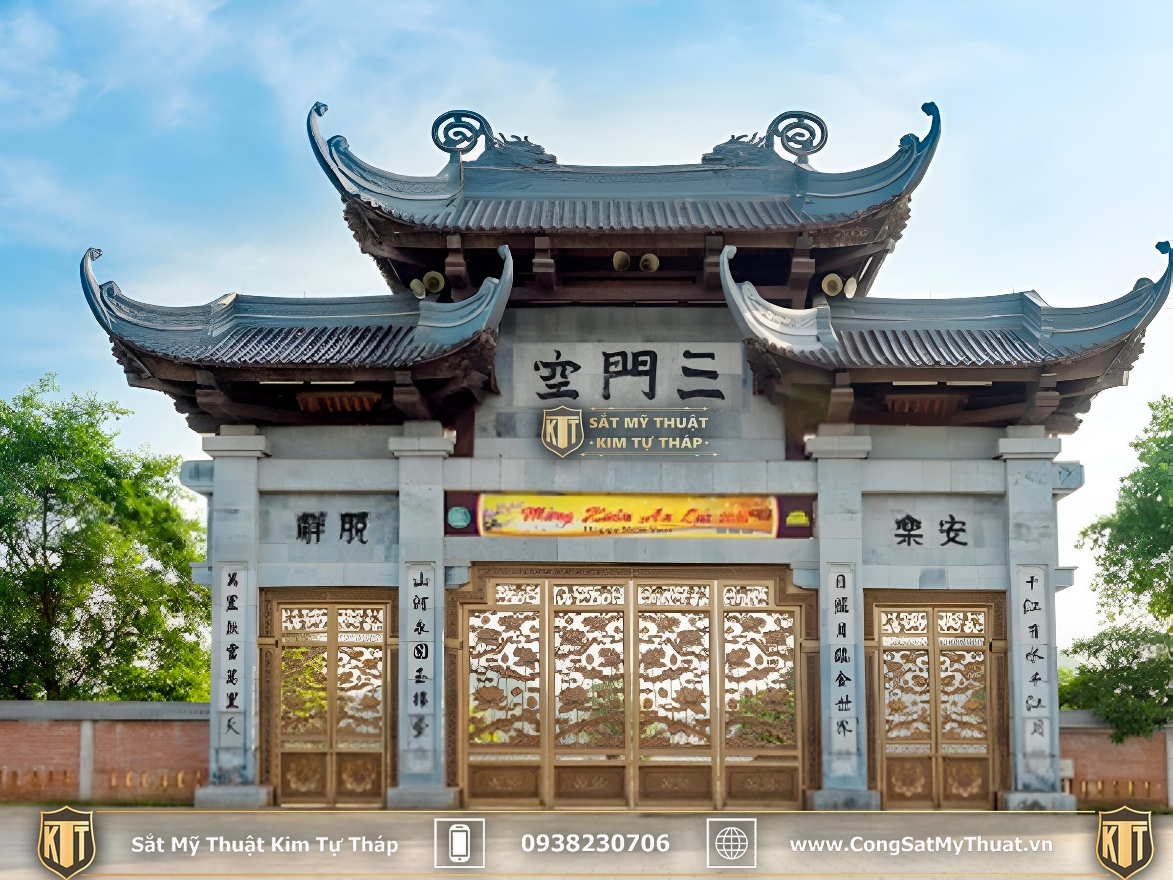 52+ Mẫu cổng chùa đẹp nhất Việt Nam thời thượng nhất 2025 Cổng tam quan chùa Bái đính nổi tiếng