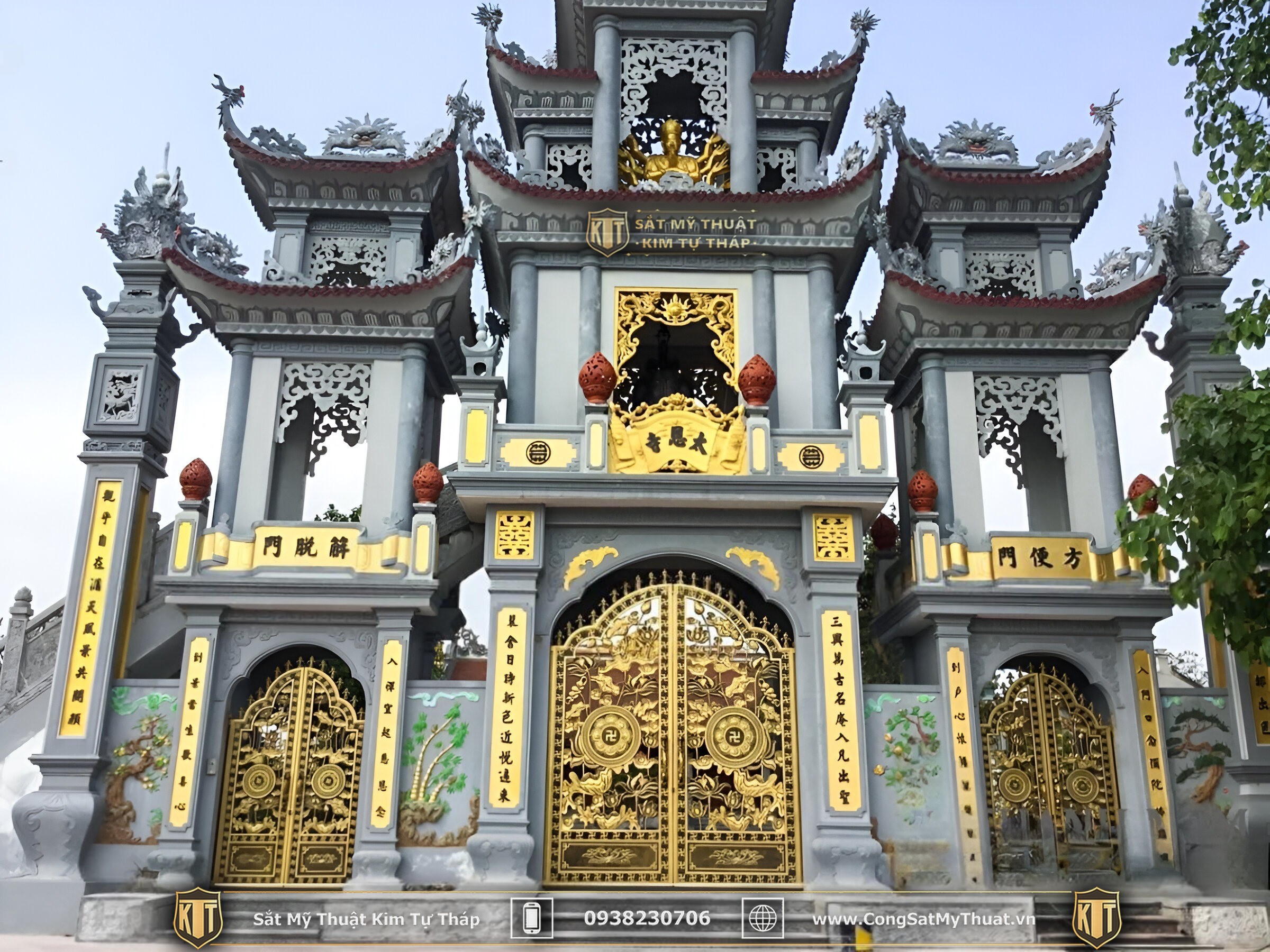 52+ Mẫu cổng chùa đẹp nhất Việt Nam thời thượng nhất 2025 Cổng chùa bằng đá hoành tráng