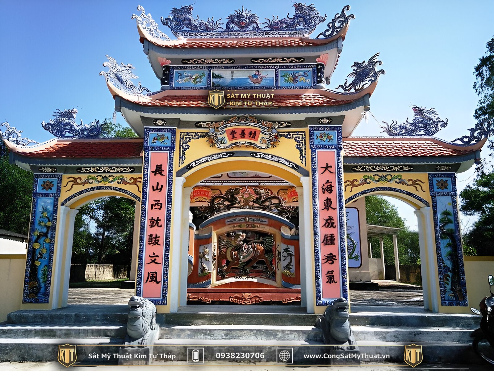 52+ Mẫu cổng chùa đẹp nhất Việt Nam thời thượng nhất 2025 cổng chùa, đền thờ bằng đá