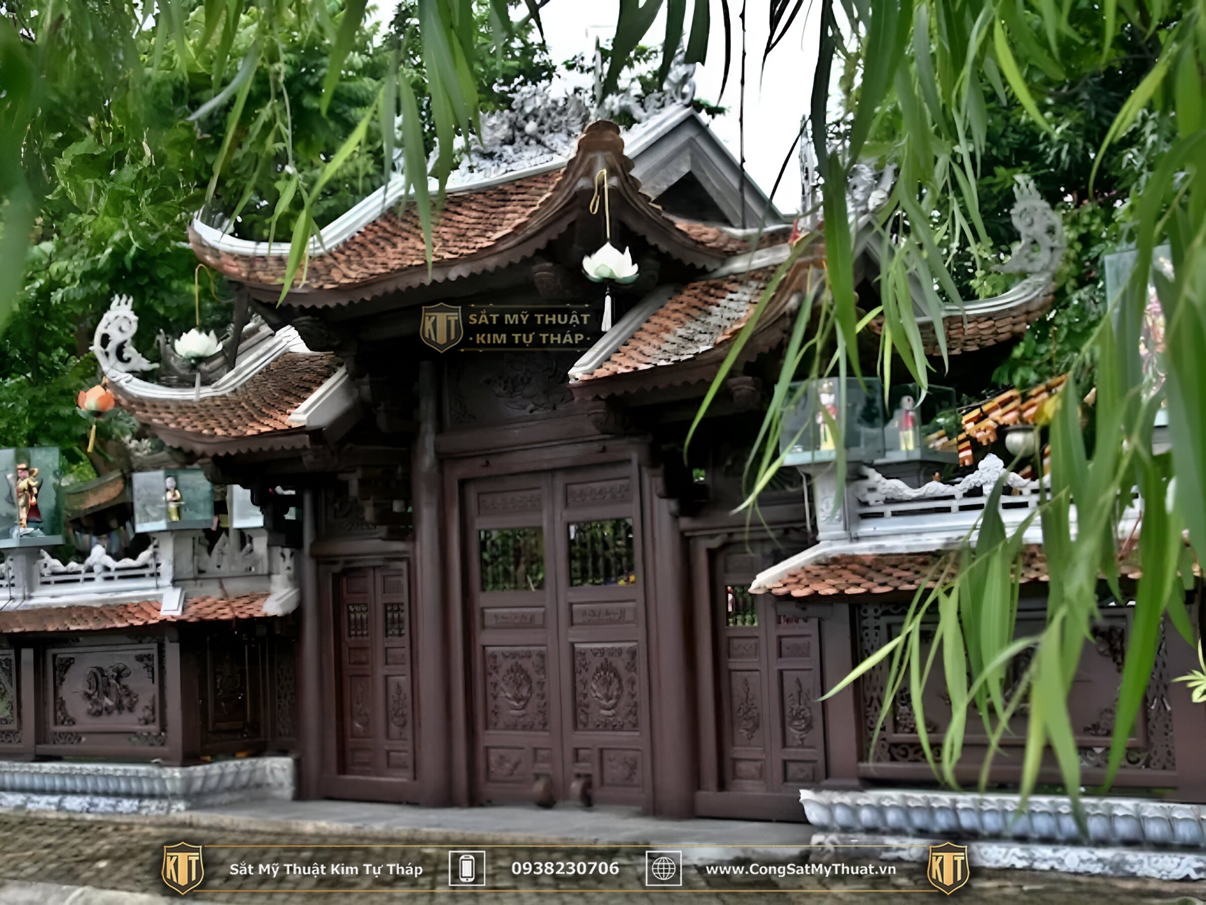 52+ Mẫu cổng chùa đẹp nhất Việt Nam thời thượng nhất 2025 Cổng chùa đẹp bằng ghỗ