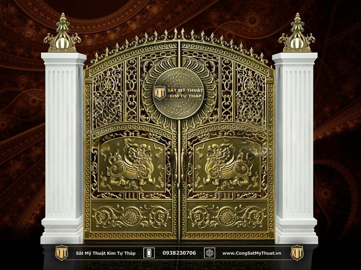 52+ Mẫu cổng chùa đẹp nhất Việt Nam thời thượng nhất 2025 Cổng chùa đẹp bằng nhôm đúc