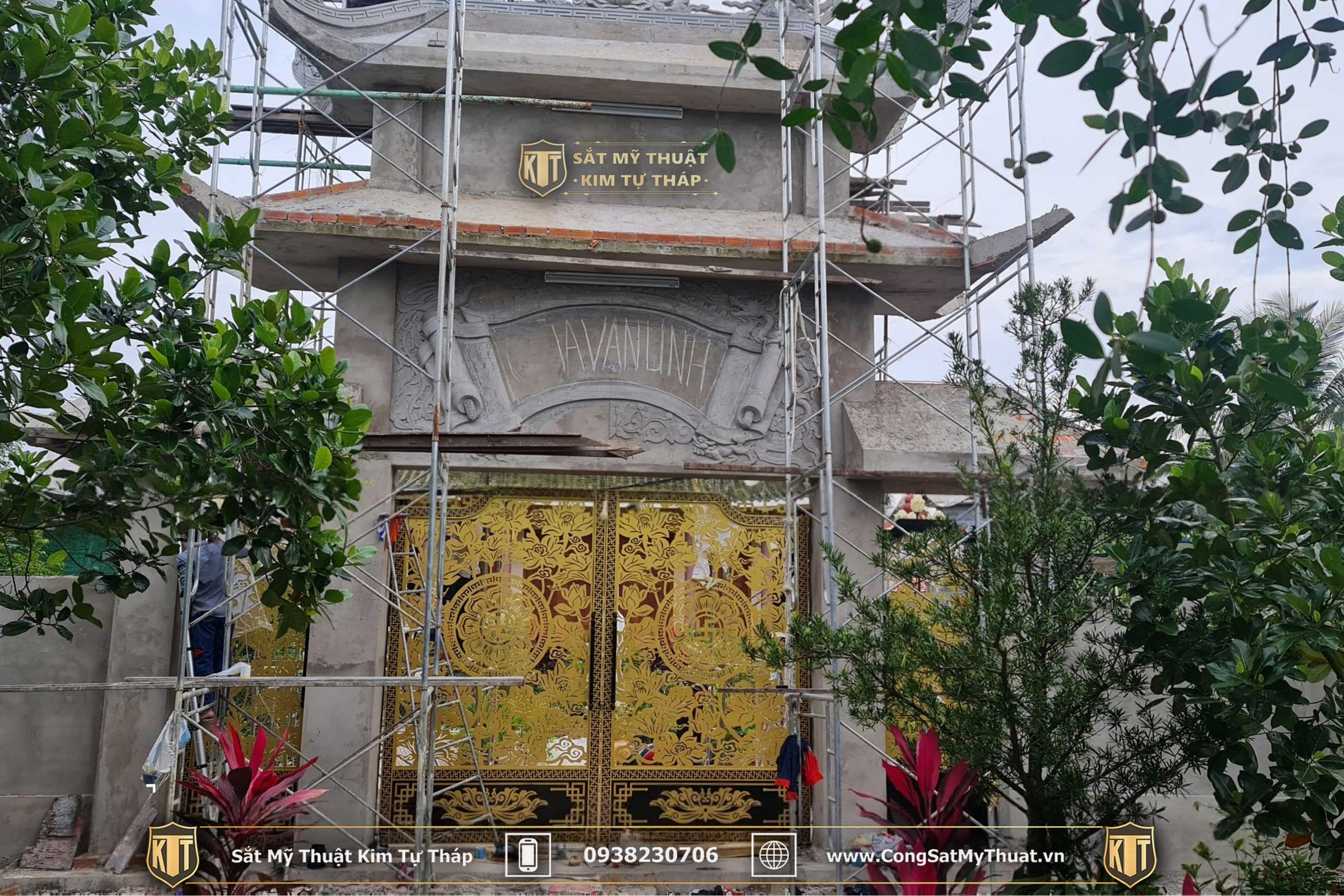 52+ Mẫu cổng chùa đẹp nhất Việt Nam thời thượng nhất 2025 Các Mẫu Cổng Chùa Nghệ Thuật Đẹp từ Sắt Mỹ Thuật Kim Tự Tháp 13