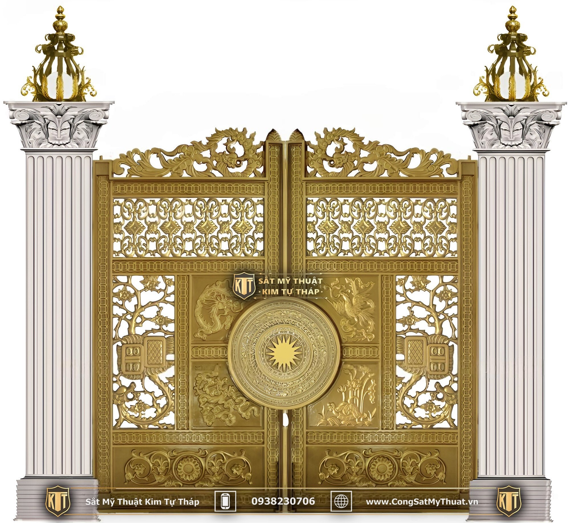 52+ Mẫu cổng chùa đẹp nhất Việt Nam thời thượng nhất 2025 Mẫu cổng sắt chùa đẹp