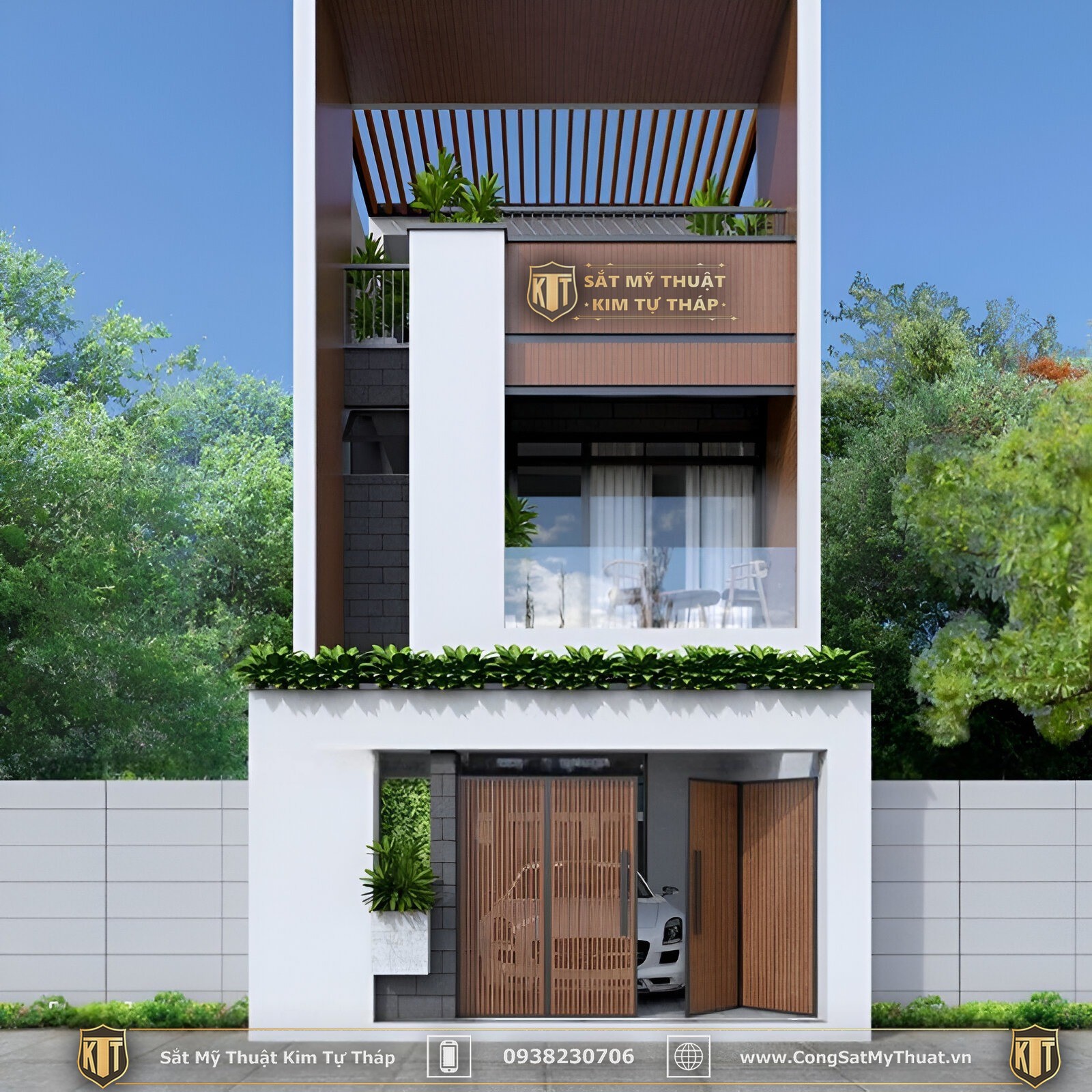 màu sơn cổng rào đẹp 