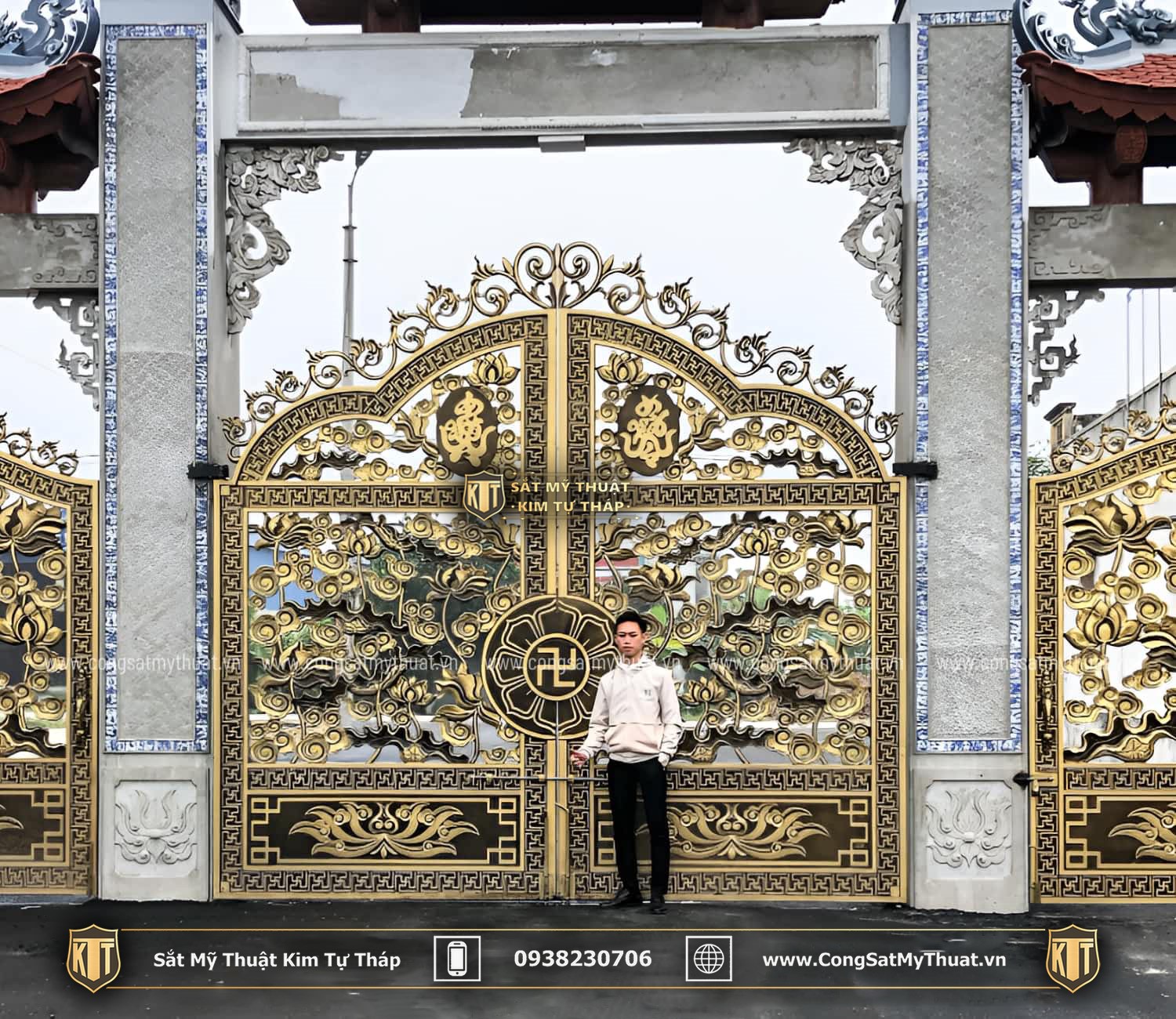 52+ Mẫu cổng chùa đẹp nhất Việt Nam thời thượng nhất 2025 Cổng sắt chùa đẹp mỹ thuật