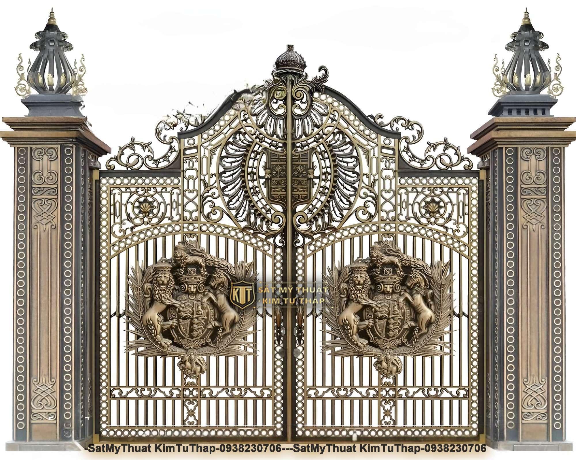 101+ Mẫu cổng biệt thự đẹp hiện đại & đơn giản lộng lẫy nhất cong nhom