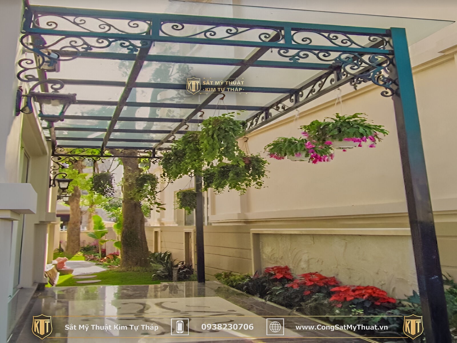 72+ Mẫu mái kính sân vườn đẹp được ưa chuộng nhất (2025) mái kính sân vườn biệt thự