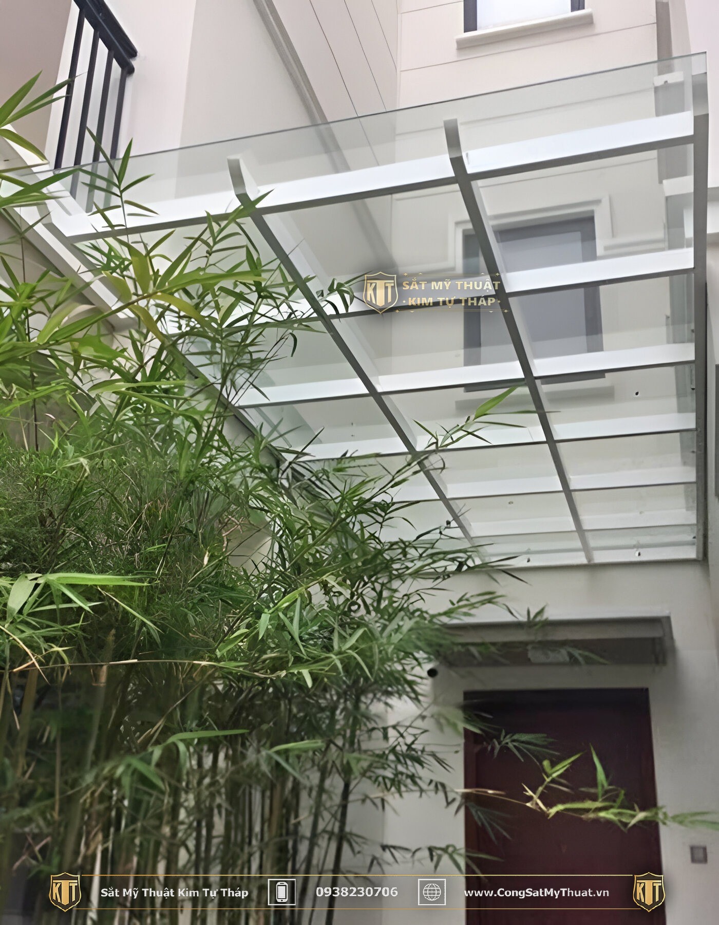 72+ Mẫu mái kính sân vườn đẹp được ưa chuộng nhất (2025) mái kính cường lực