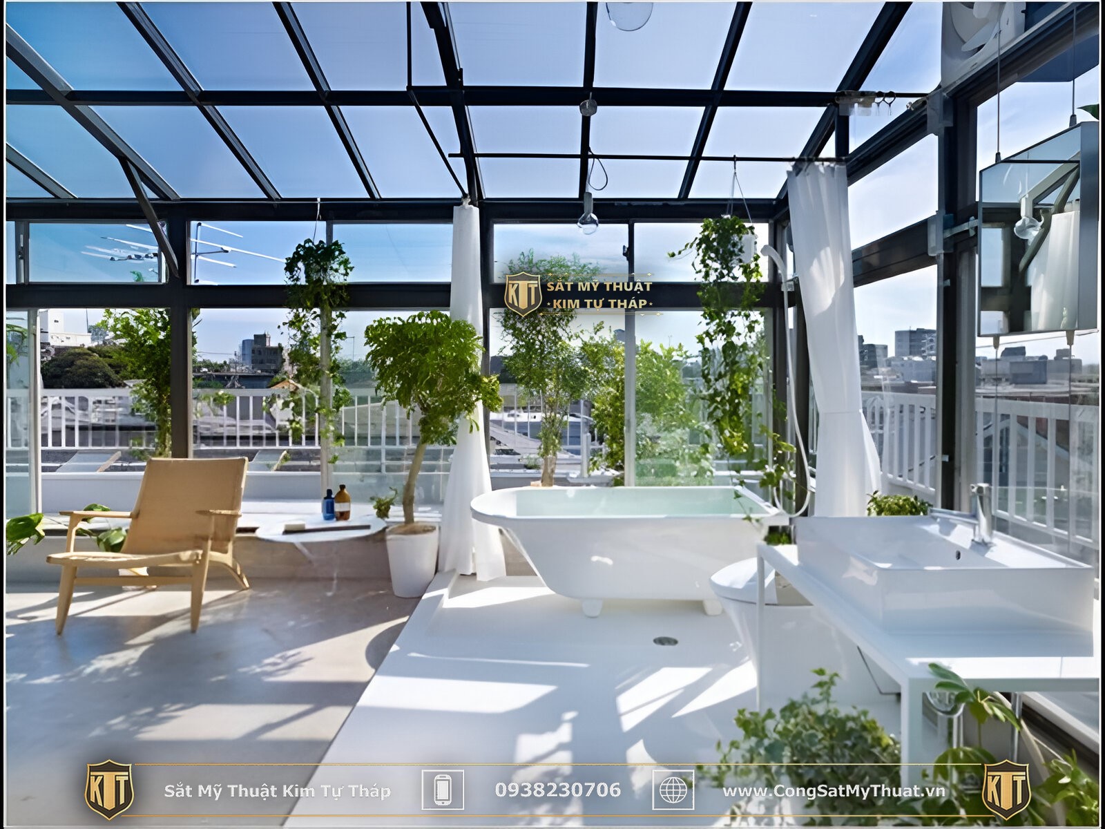 72+ Mẫu mái kính sân vườn đẹp được ưa chuộng nhất (2025) mái kính sân vườn sắt nghệ thuật