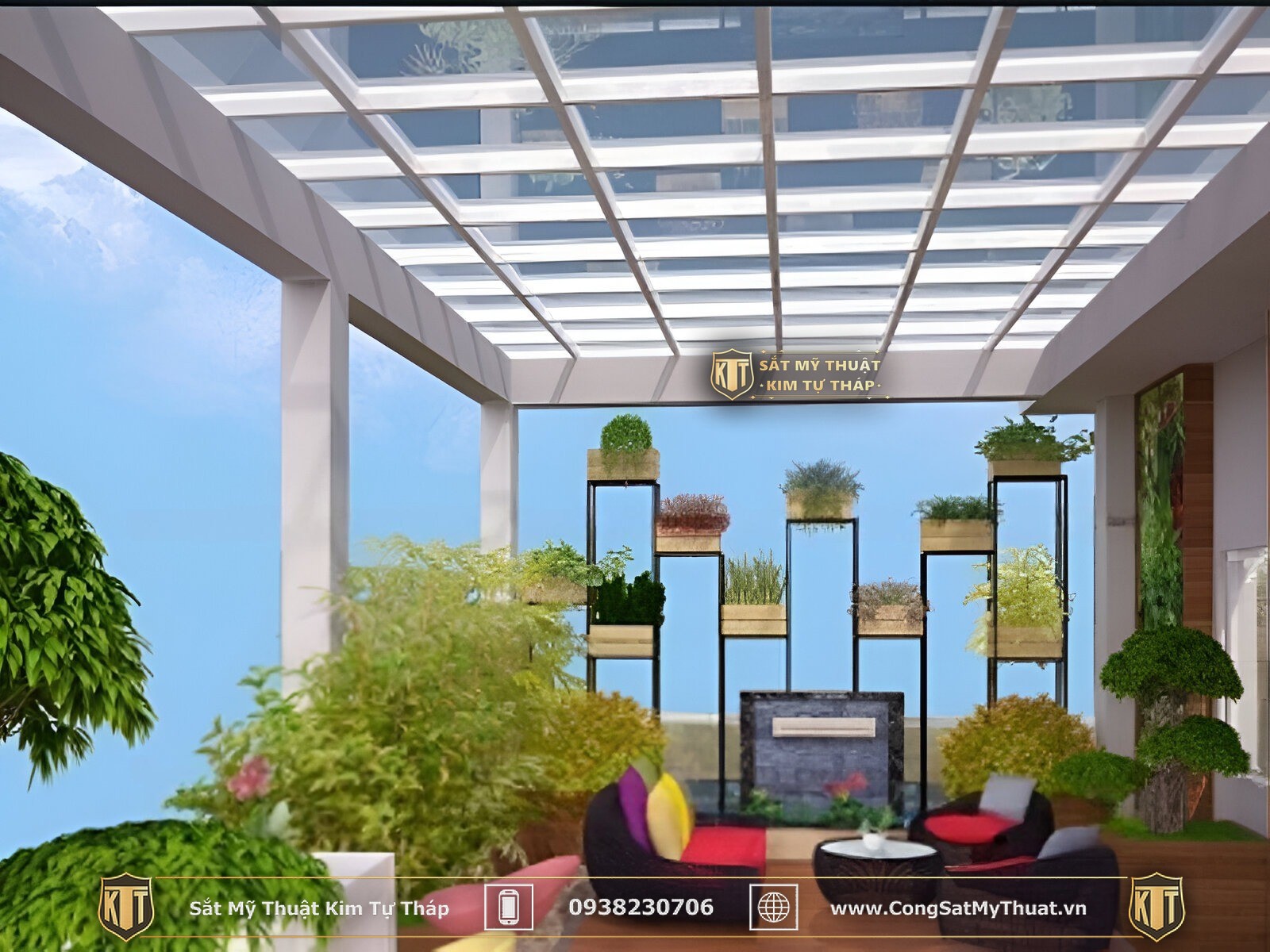 72+ Mẫu mái kính sân vườn đẹp được ưa chuộng nhất (2025) mái kính sân vườn cường lực thông dụng