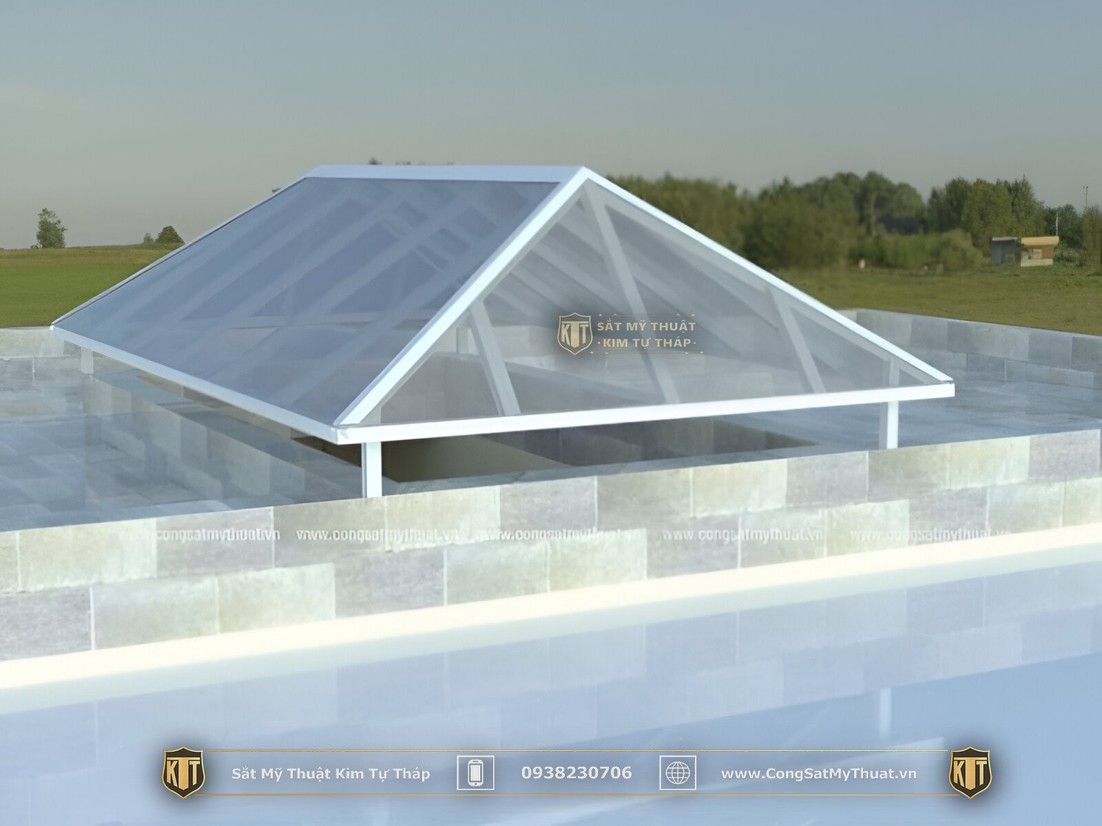 72+ Mẫu mái kính lấy sáng giếng trời thông minh tiện dụng nhất giếng trời lấy sáng và gió