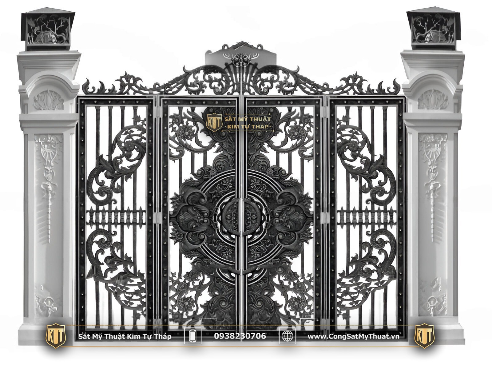 52+ Mẫu cổng chùa đẹp nhất Việt Nam thời thượng nhất 2025 Cổng chùa đẹp làm bằng nhôm đúc mỹ nghệ