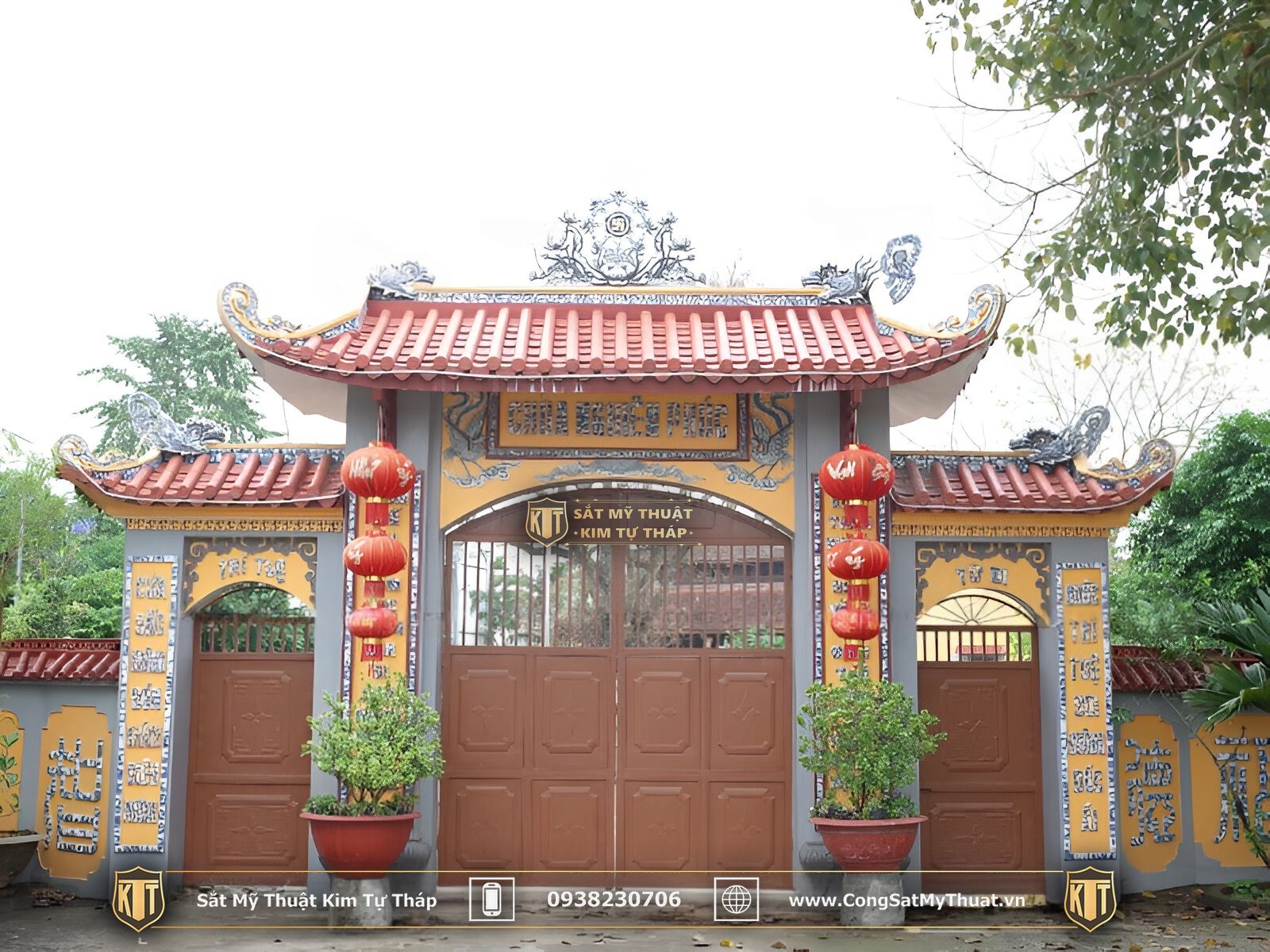 52+ Mẫu cổng chùa đẹp nhất Việt Nam thời thượng nhất 2025 Những mẫu cổng chùa